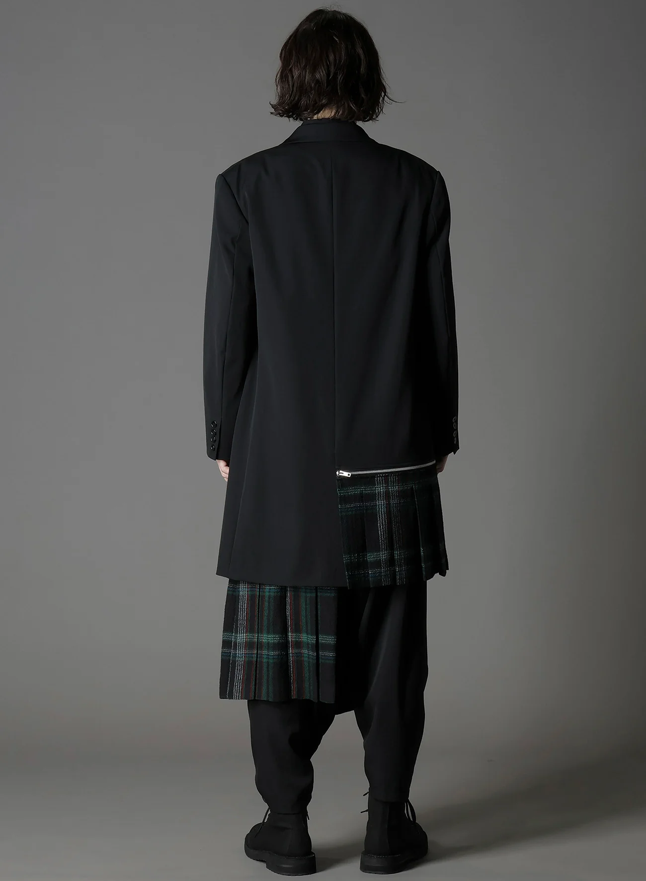 W/GABARDINE DOUBLE GAUZE  RIGHT PLEATED JACKET - Image 7