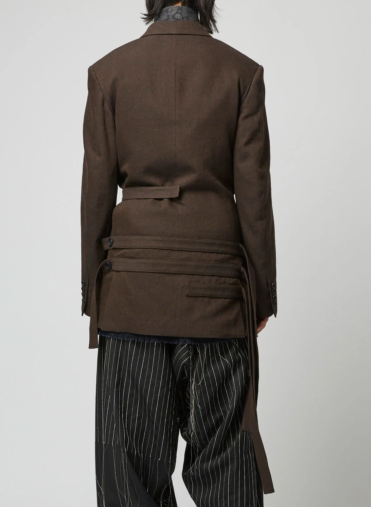 KHAKI W/L/C W-BELTED DOUBLE JACKET - Image 5