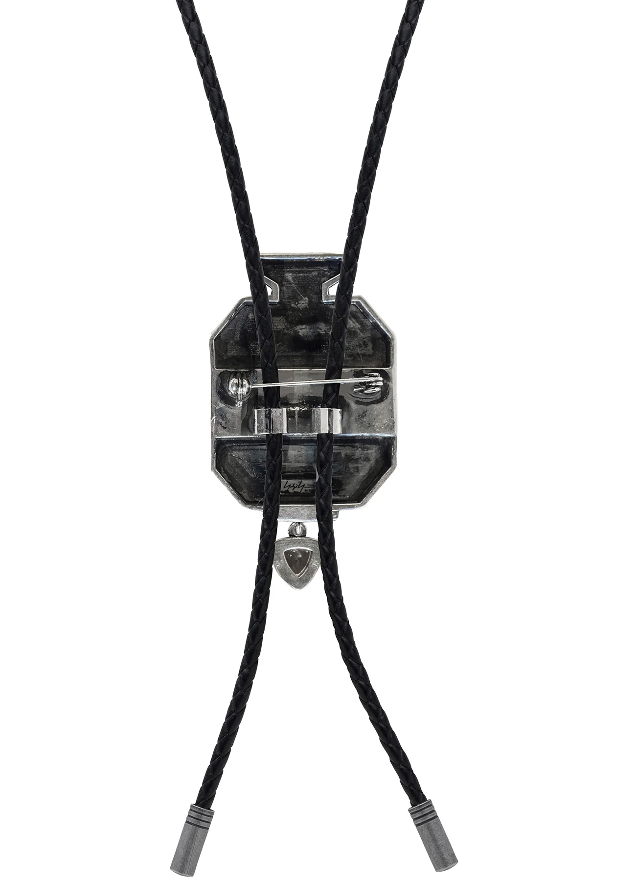 BRASS S SMOKY QUARTZ GRAVEN LOOPTIE SV - Image 4