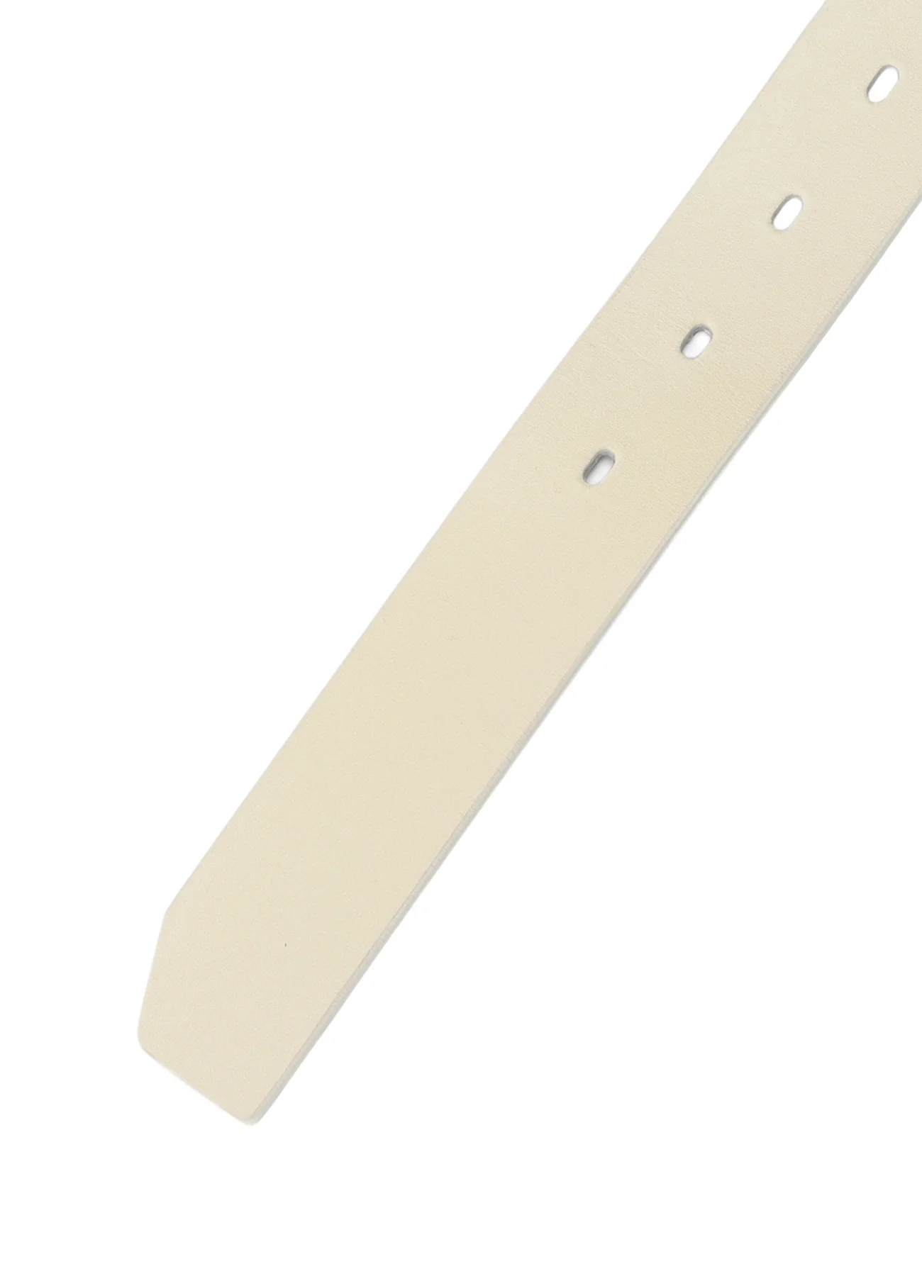 WHITE LEATHER 30MM PLAIN BELT - Image 4