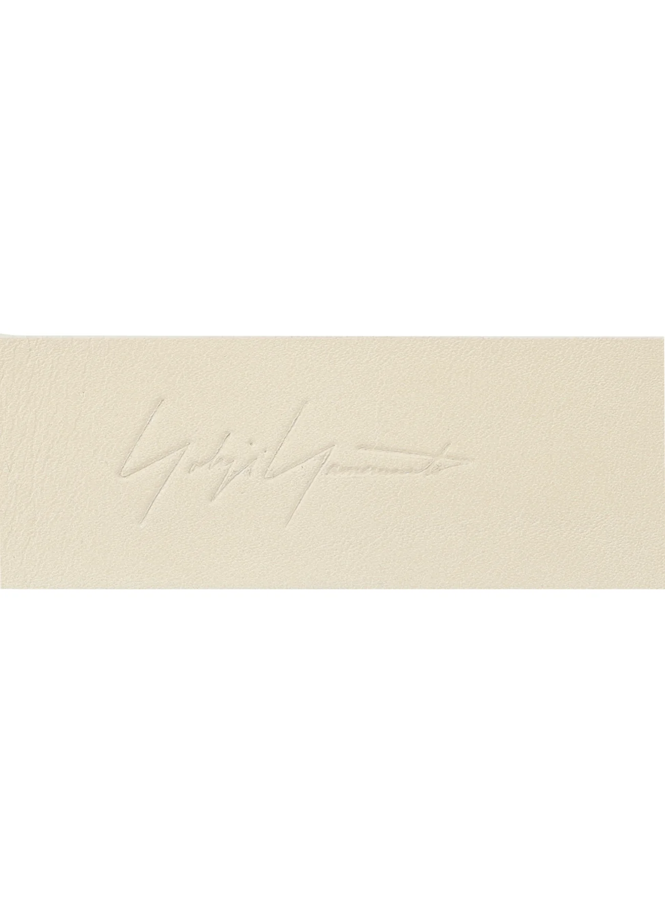 WHITE LEATHER 30MM PLAIN BELT - Image 5