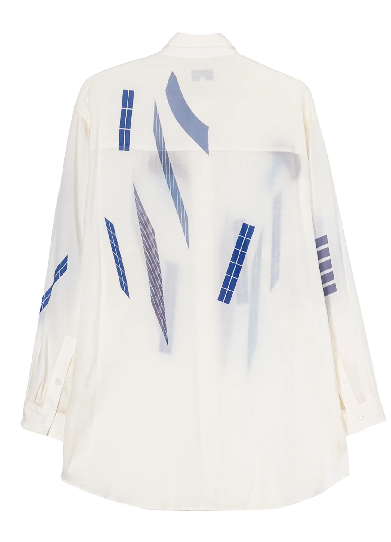 CELLULOSE BLUE MOTIF BLOUSE - Image 12