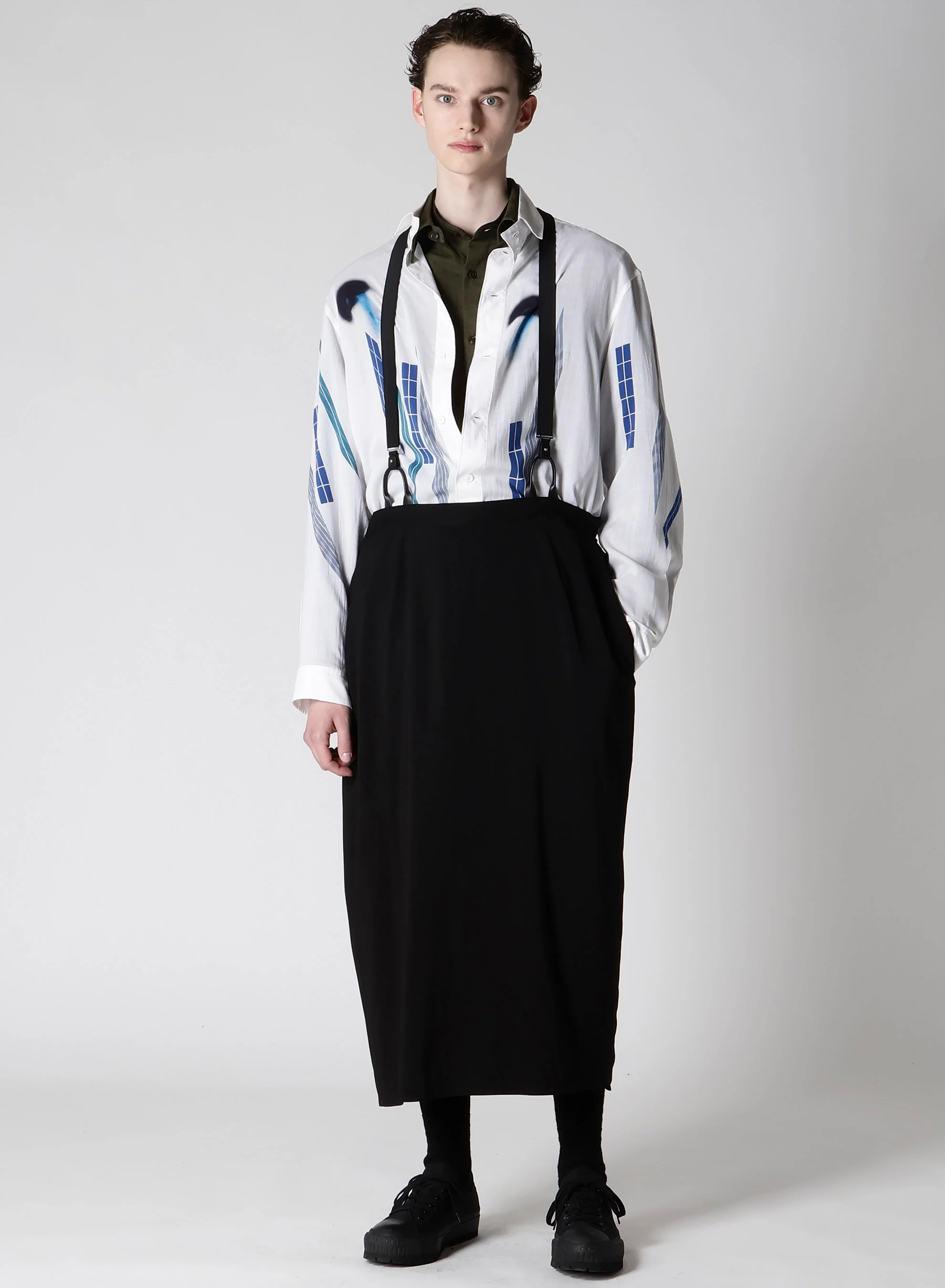 CELLULOSE BLUE MOTIF BLOUSE - Image 7