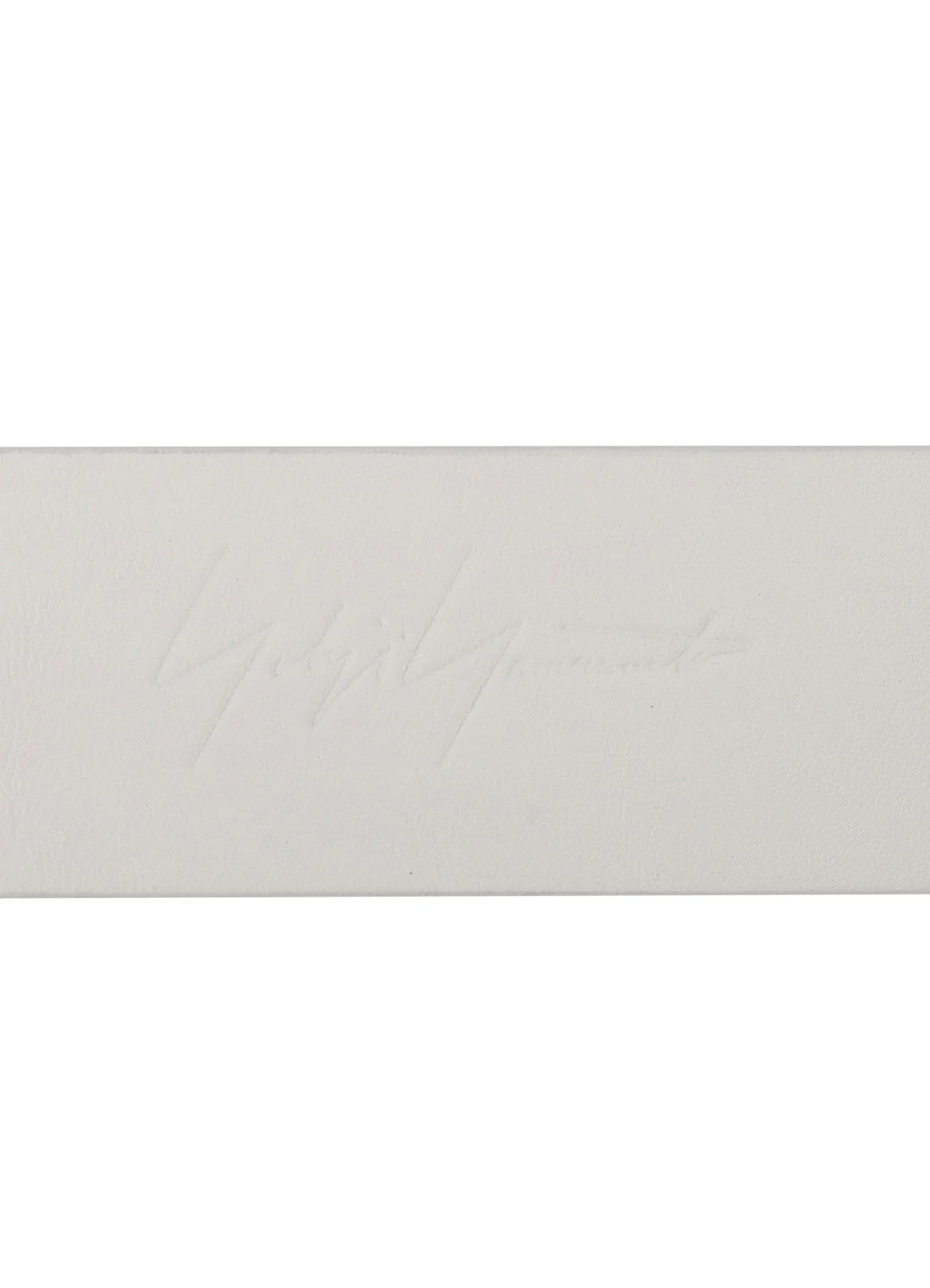 WHITE LEATHER 30MM PLAIN BELT - Image 5