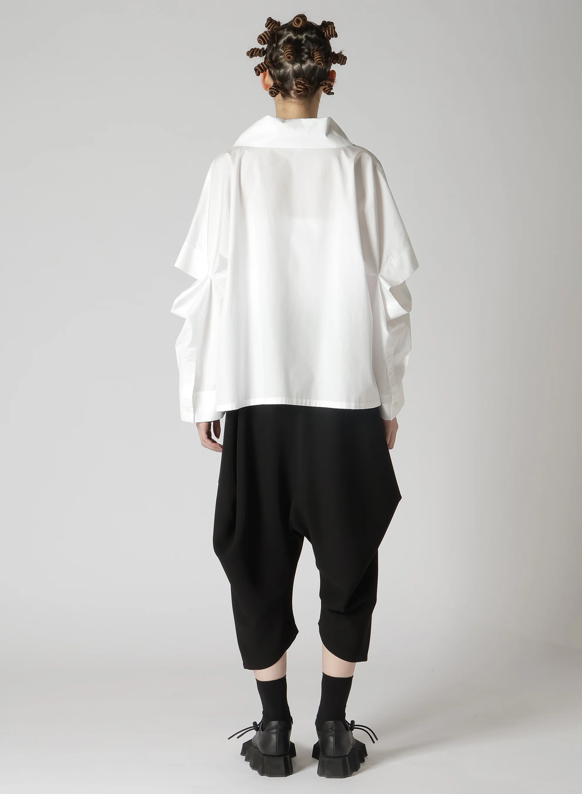 100/2 BROAD COTTON ELBOW SLIT SHIRT - Image 6