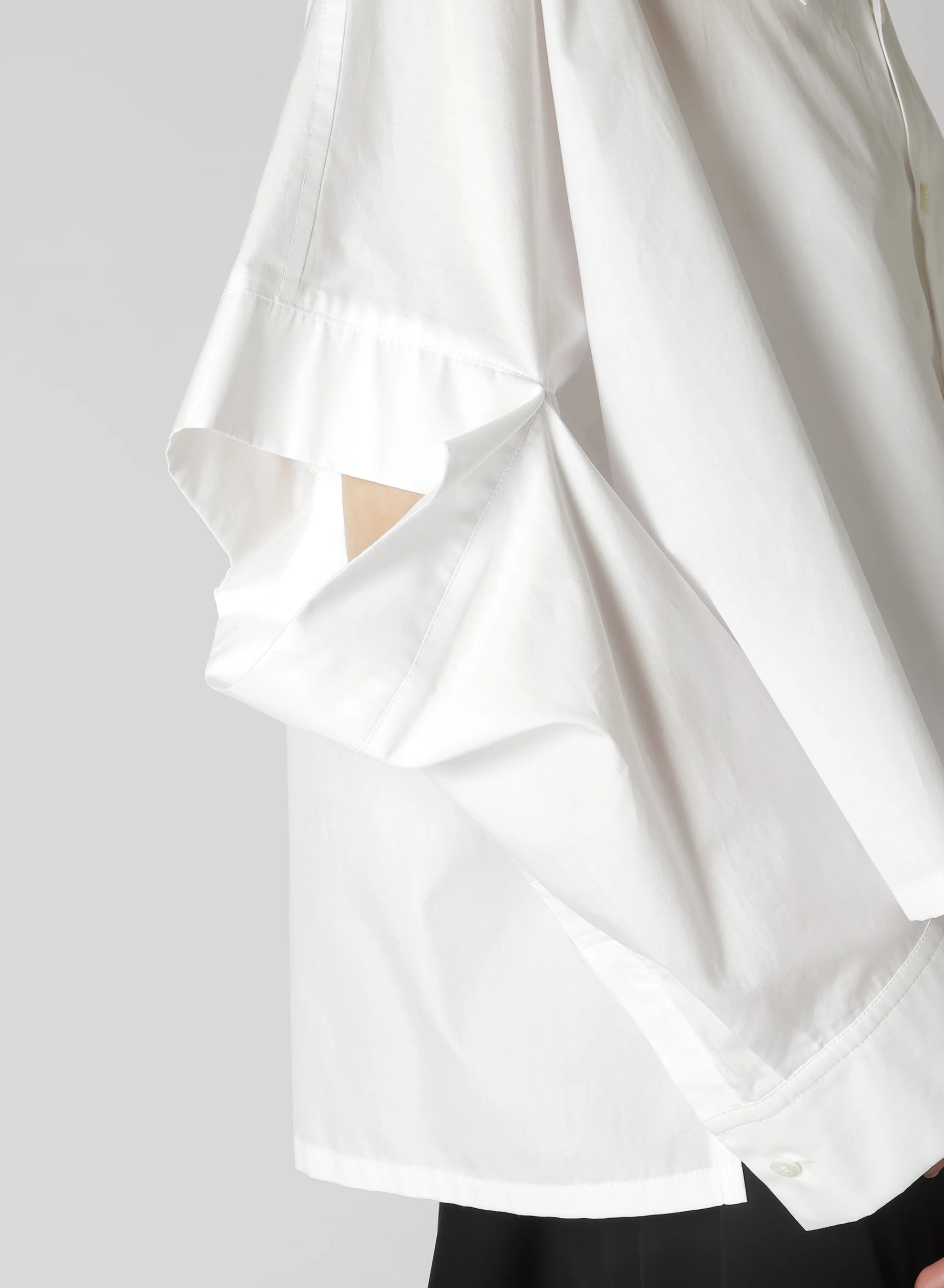 100/2 BROAD COTTON ELBOW SLIT SHIRT - Image 8