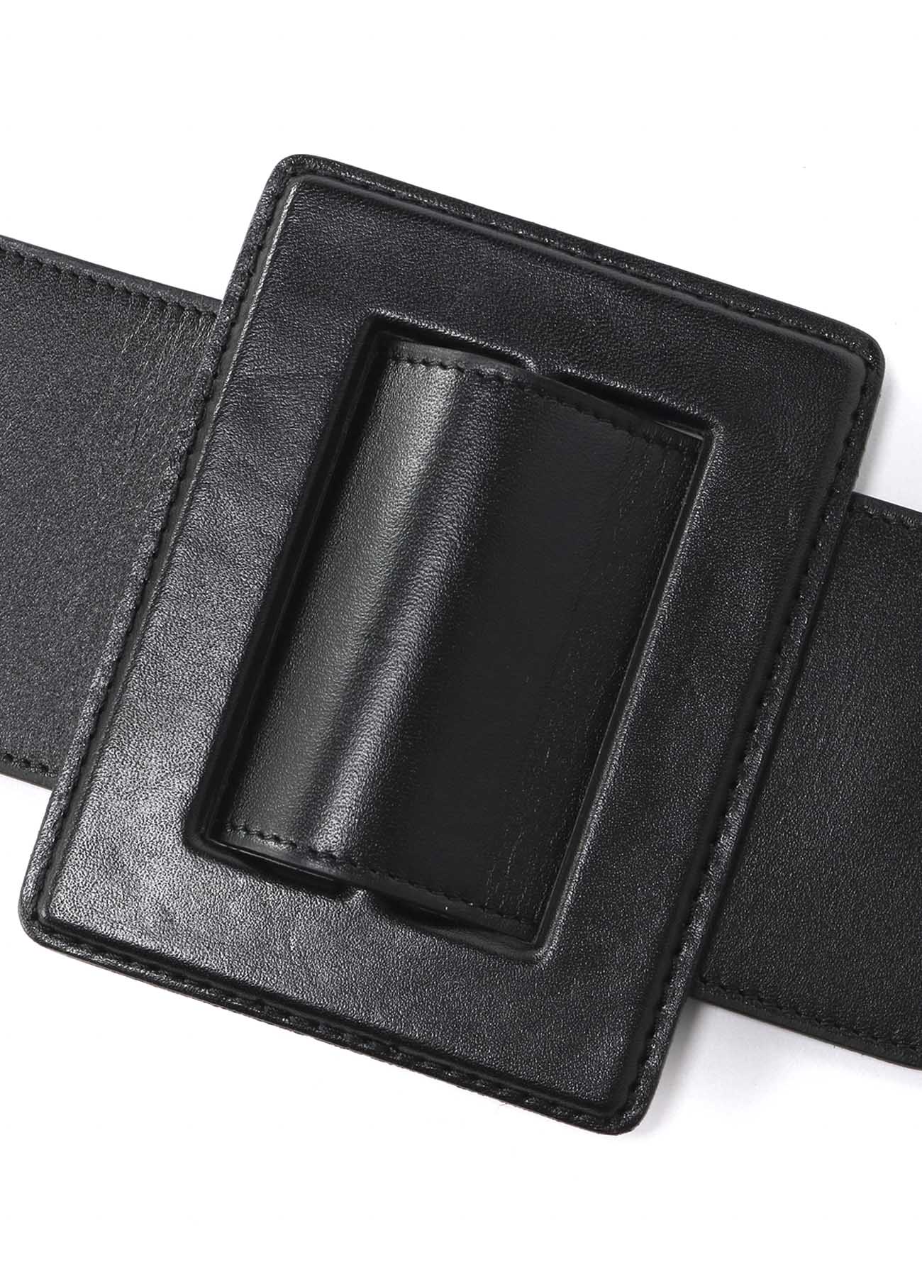Oil Smooth Leather Buckle Belt - Image 4