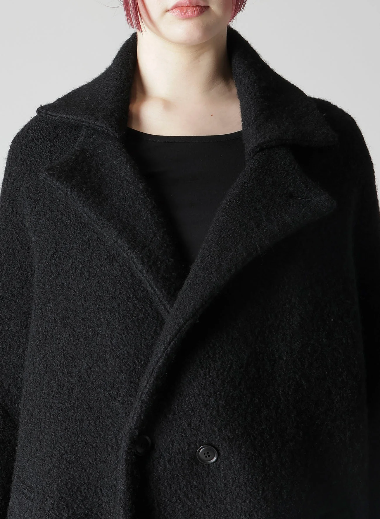 SHEEP PILE LONG JACKET WITH DOUBULE FRONT BOTTUN - Image 7