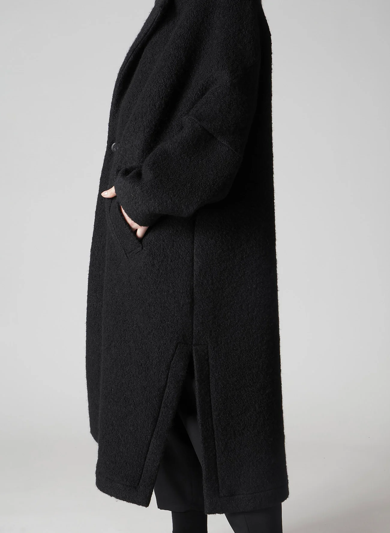 SHEEP PILE LONG JACKET WITH DOUBULE FRONT BOTTUN - Image 9
