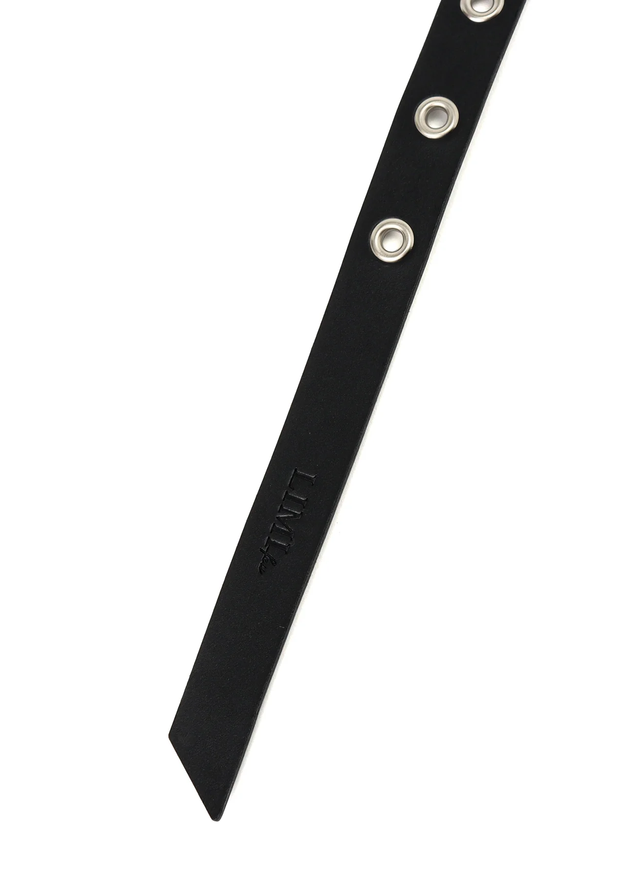 OIL TANNED LEATHER SLIM EYELET BELT - Image 4