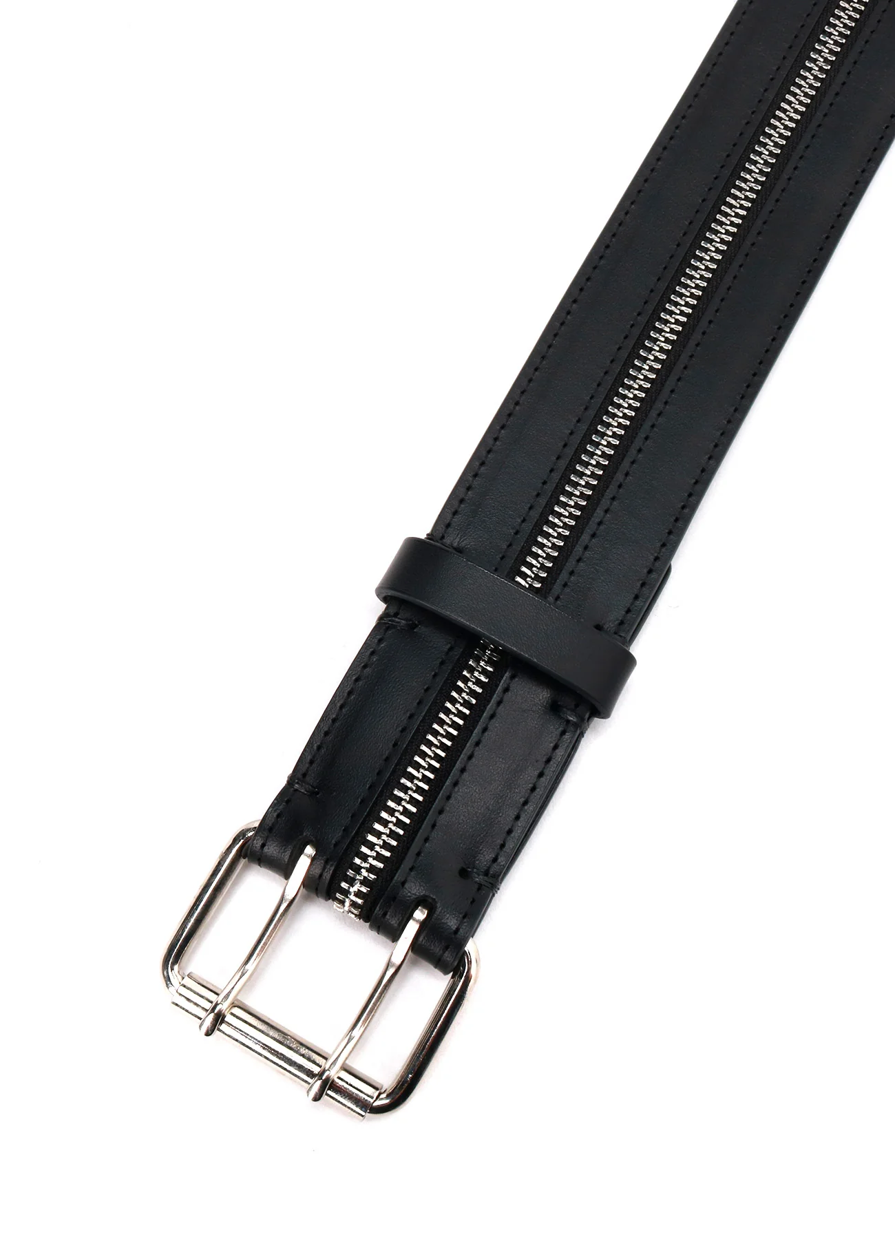 MAT OIL LEATHER ZIP OPEN BELT - Image 3