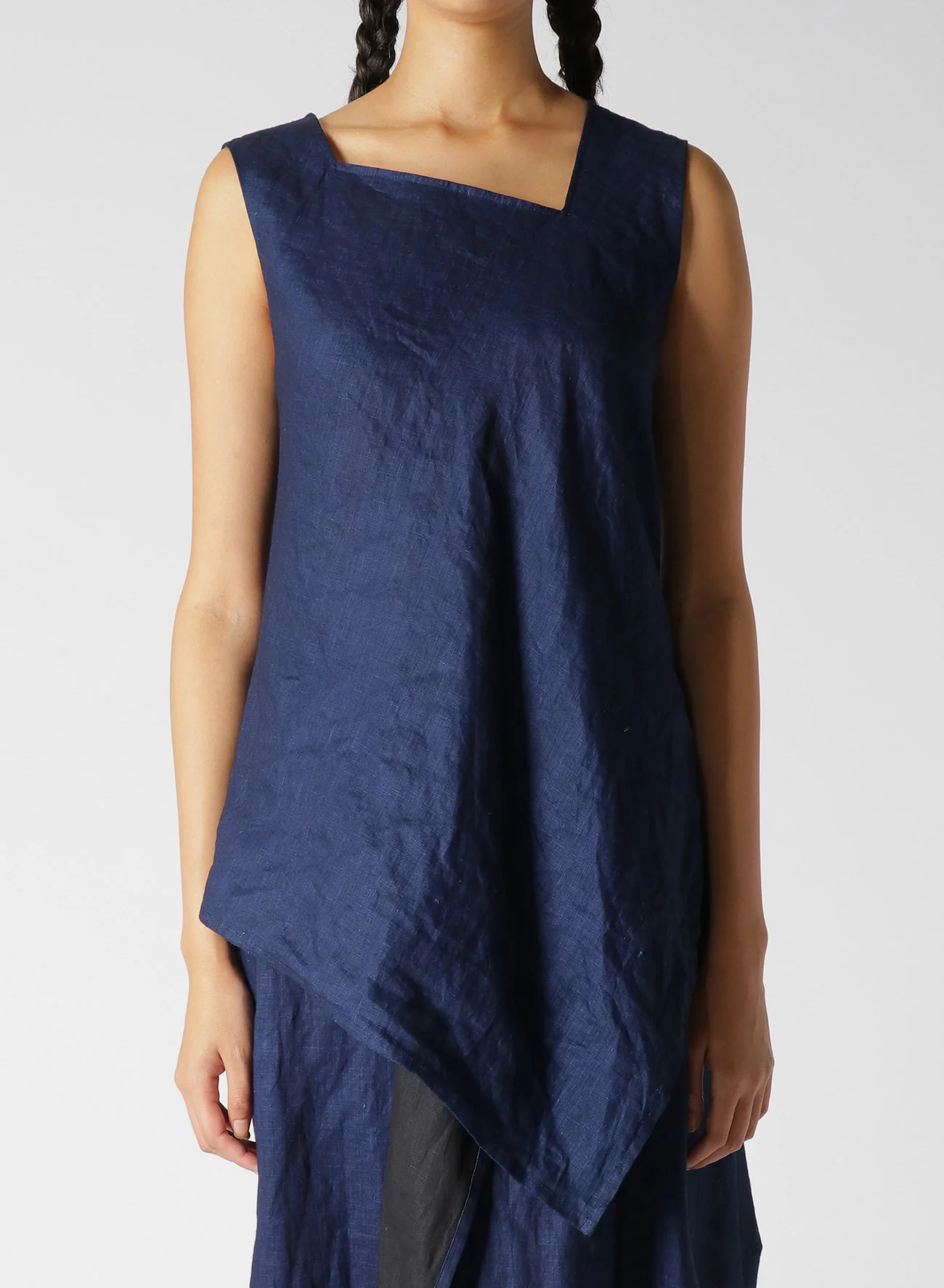 INDIGO + JAPANESE INK SLEEVELESS BLOUSE - Image 4