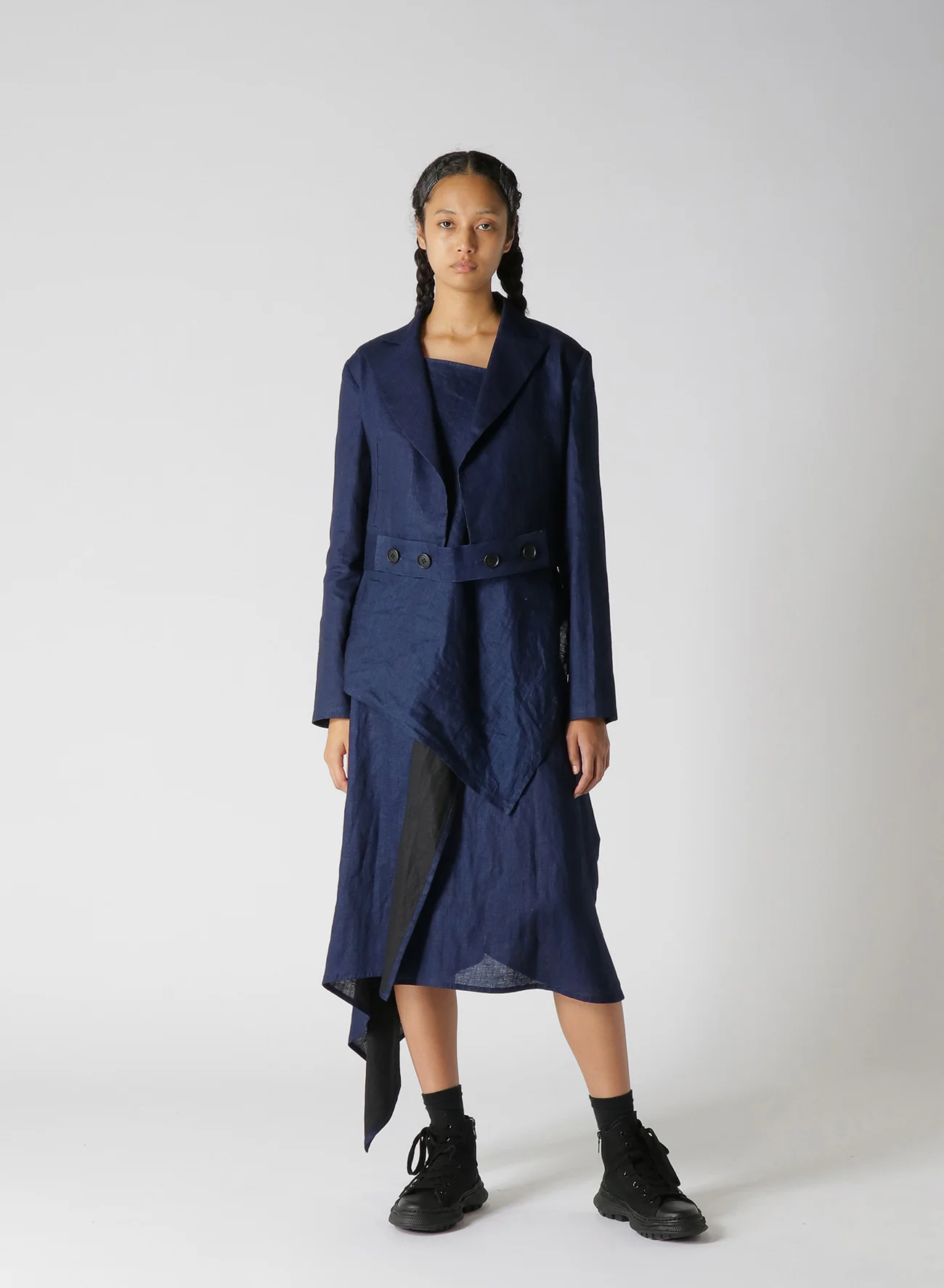 INDIGO + JAPANESE INK SLEEVELESS BLOUSE - Image 5