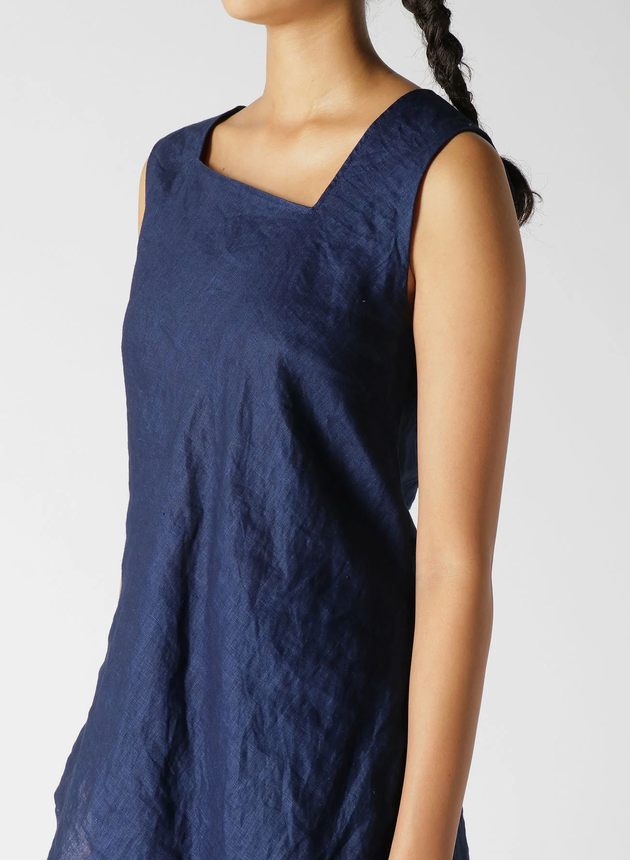 INDIGO + JAPANESE INK SLEEVELESS BLOUSE - Image 8