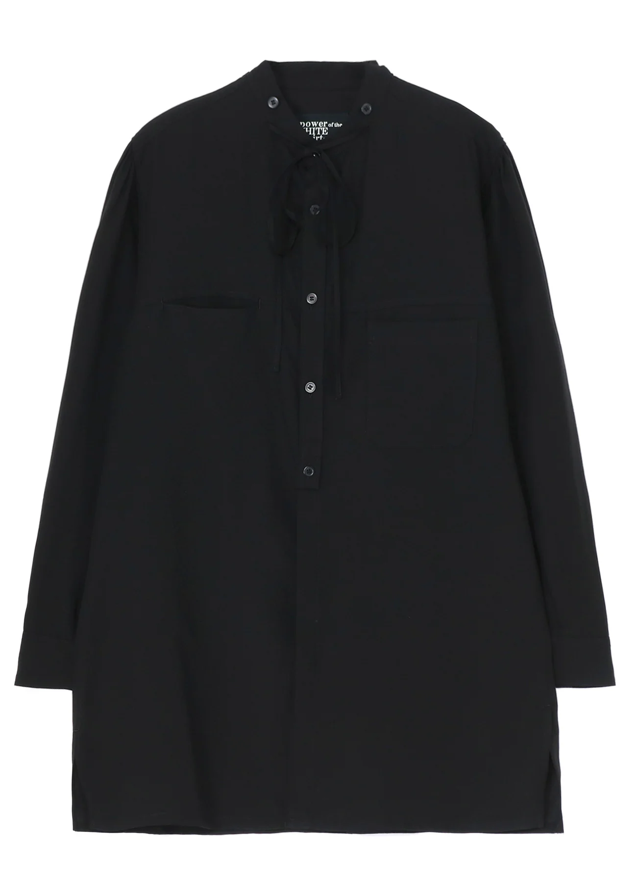 CELLULOSE LAWN STRING DETAIL SHIRT - Image 3