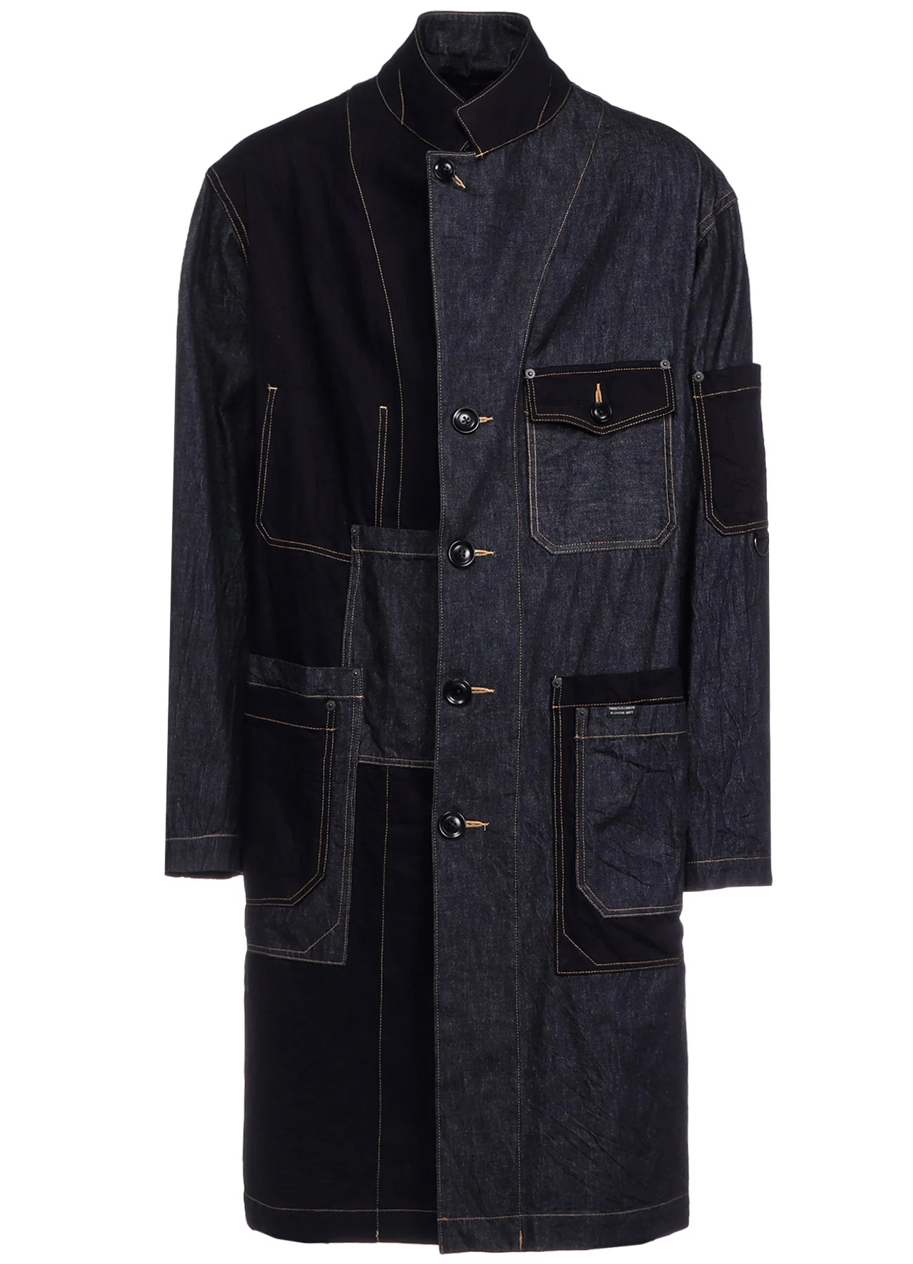 7OZ DENIM CRAZY PATCHWORK SHOP COAT - Image 13
