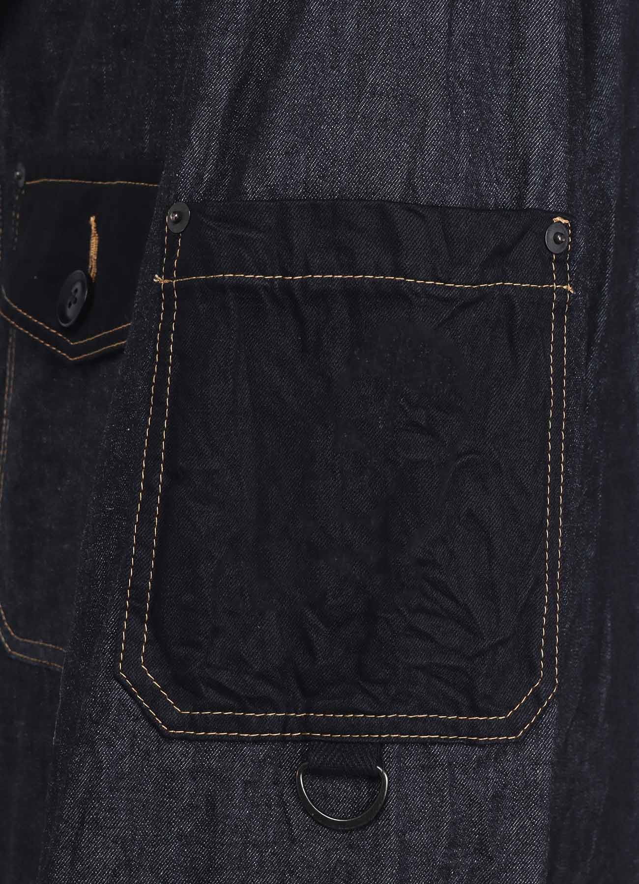 7OZ DENIM CRAZY PATCHWORK SHOP COAT - Image 19