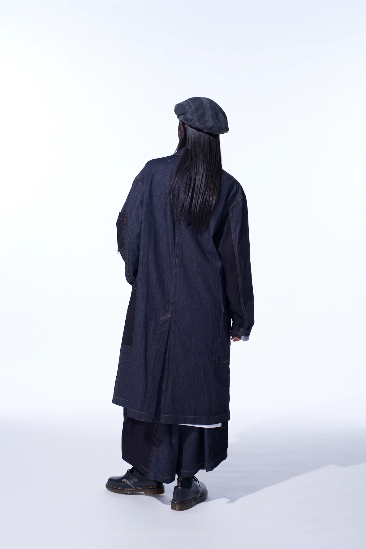 7OZ DENIM CRAZY PATCHWORK SHOP COAT - Image 9