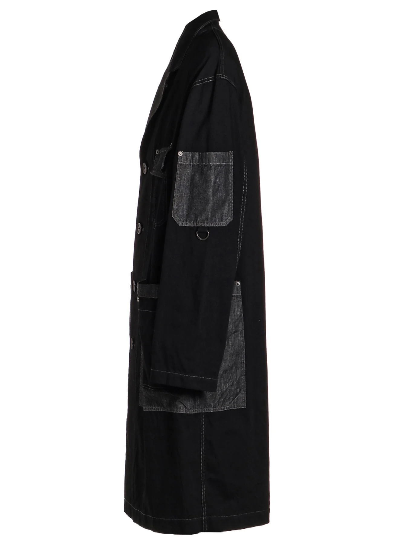 7OZ DENIM CRAZY PATCHWORK SHOP COAT - Image 18