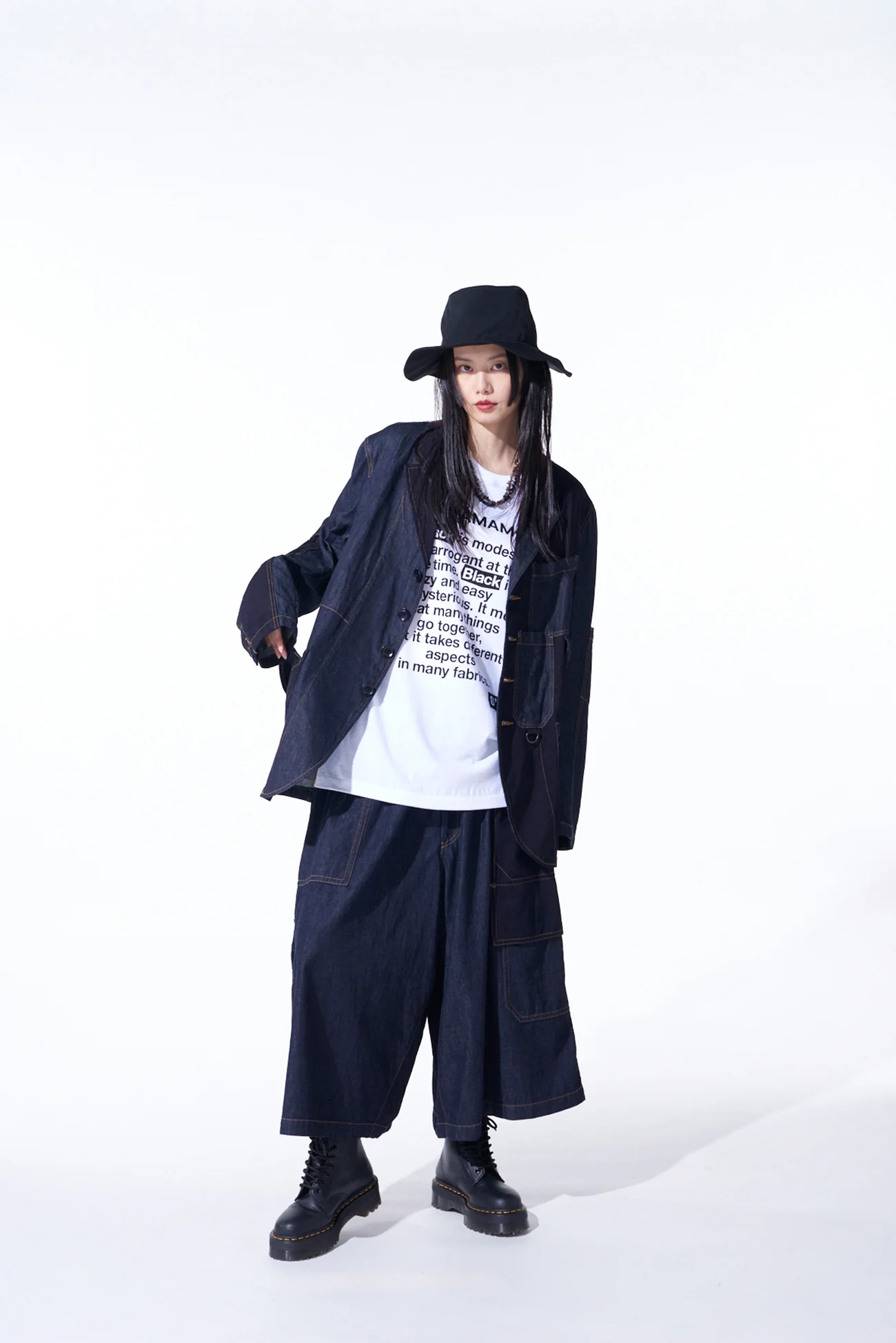 7OZ DENIM CRAZY PATCHWORK JACKET - Image 12