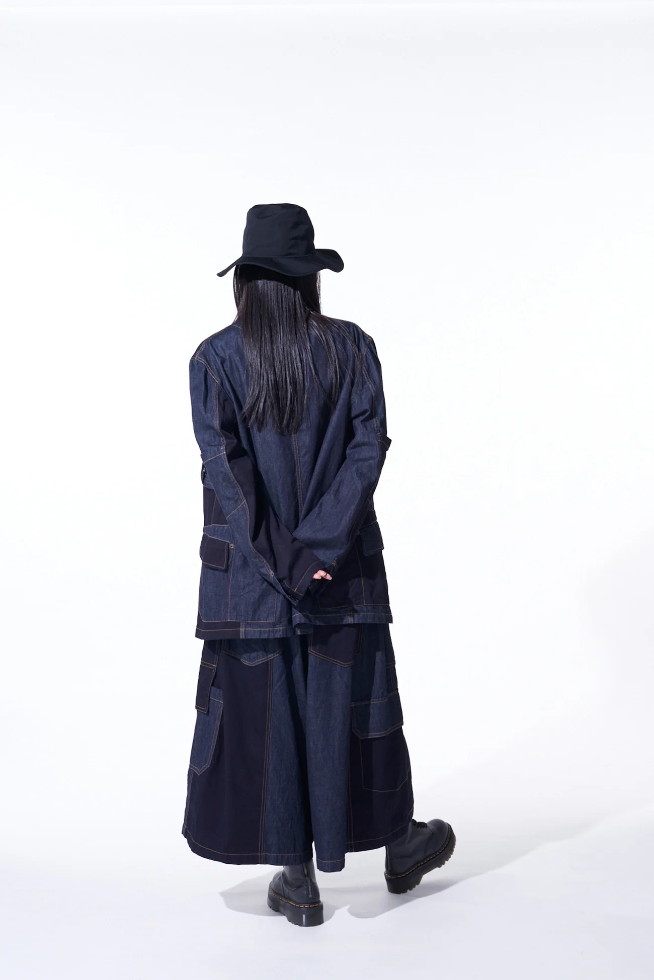 7OZ DENIM CRAZY PATCHWORK JACKET - Image 13