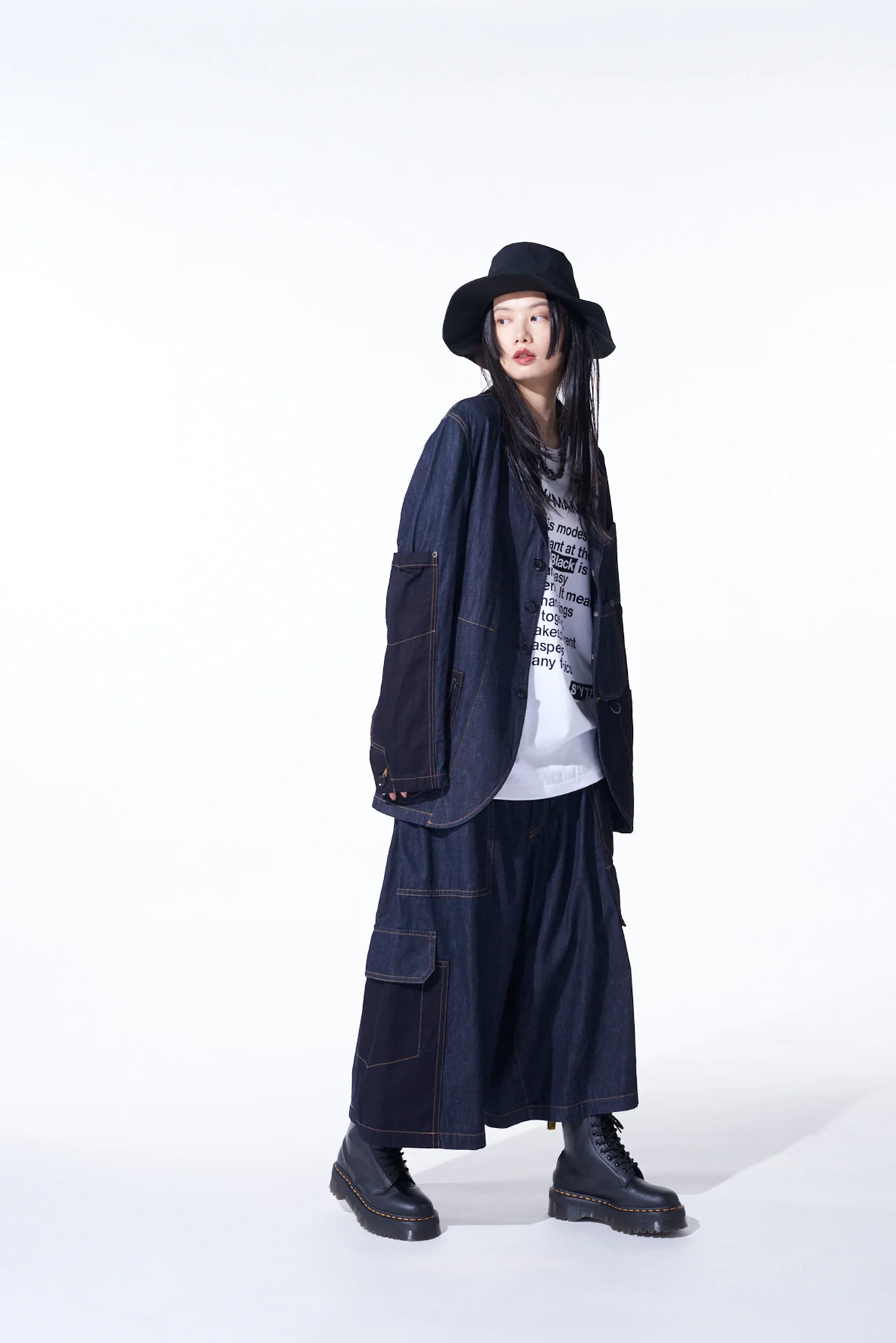 7OZ DENIM CRAZY PATCHWORK JACKET - Image 14