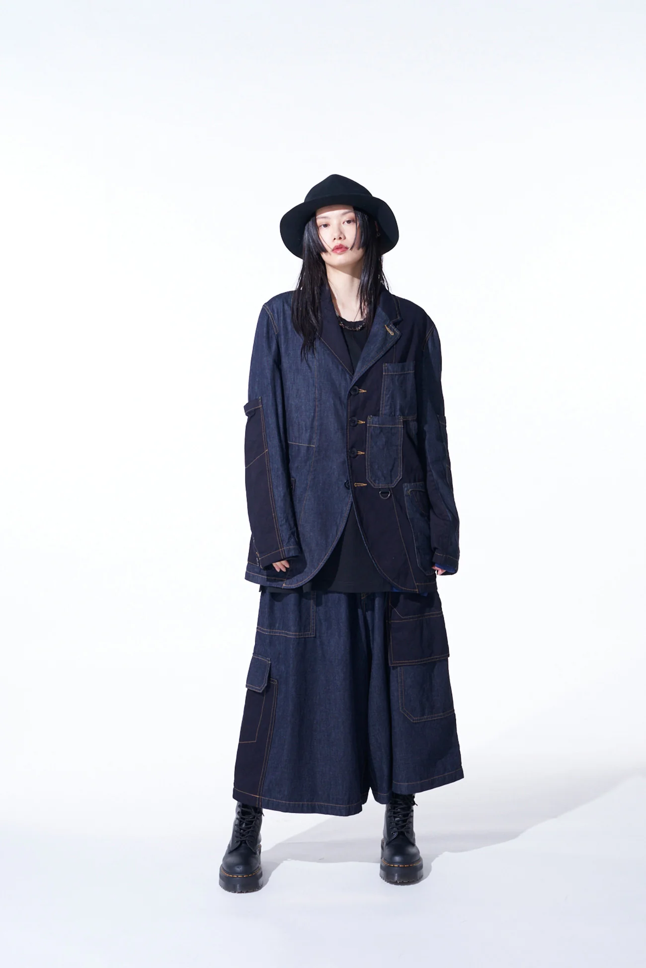 7OZ DENIM CRAZY PATCHWORK JACKET - Image 15