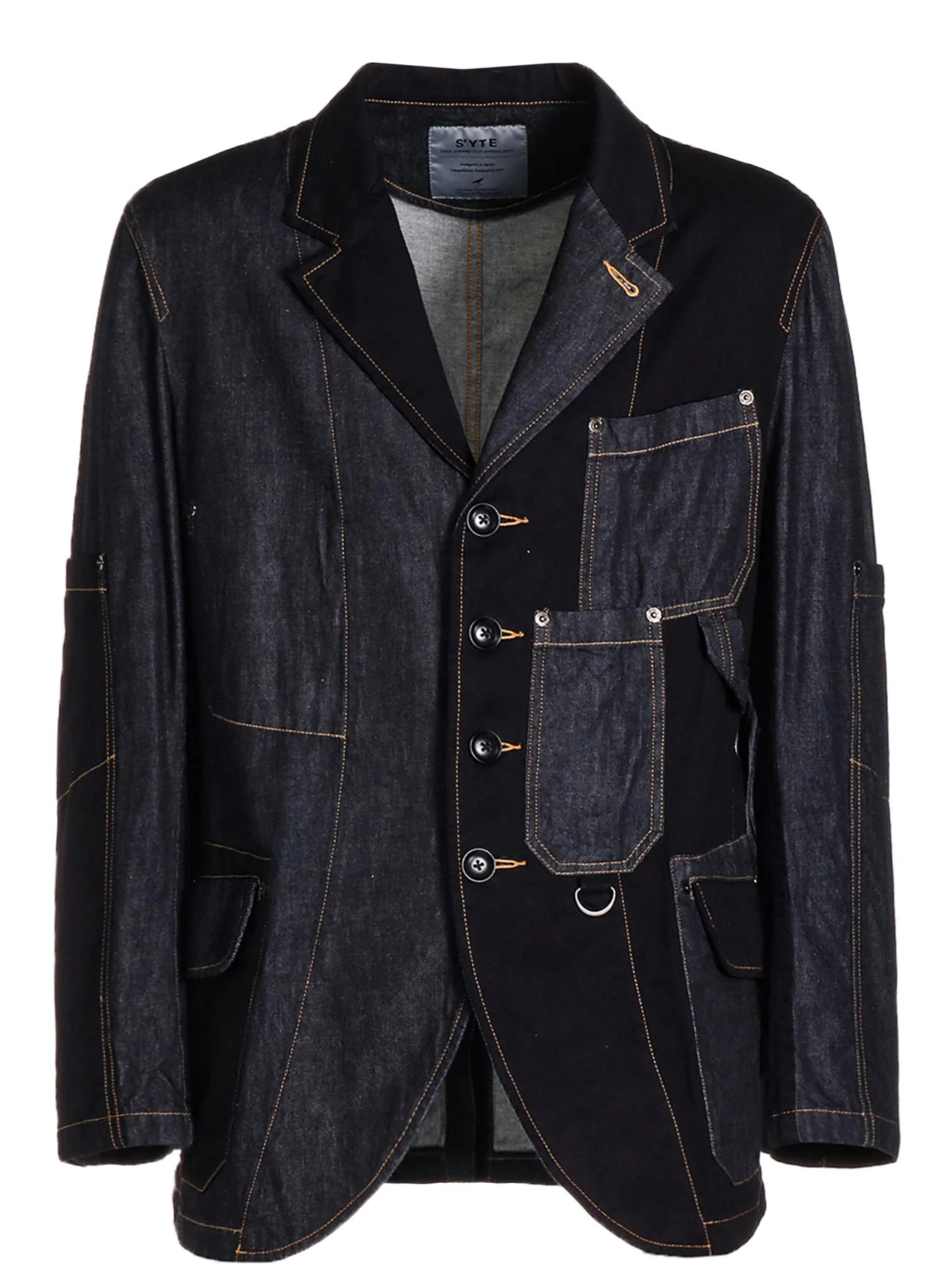 7OZ DENIM CRAZY PATCHWORK JACKET - Image 16