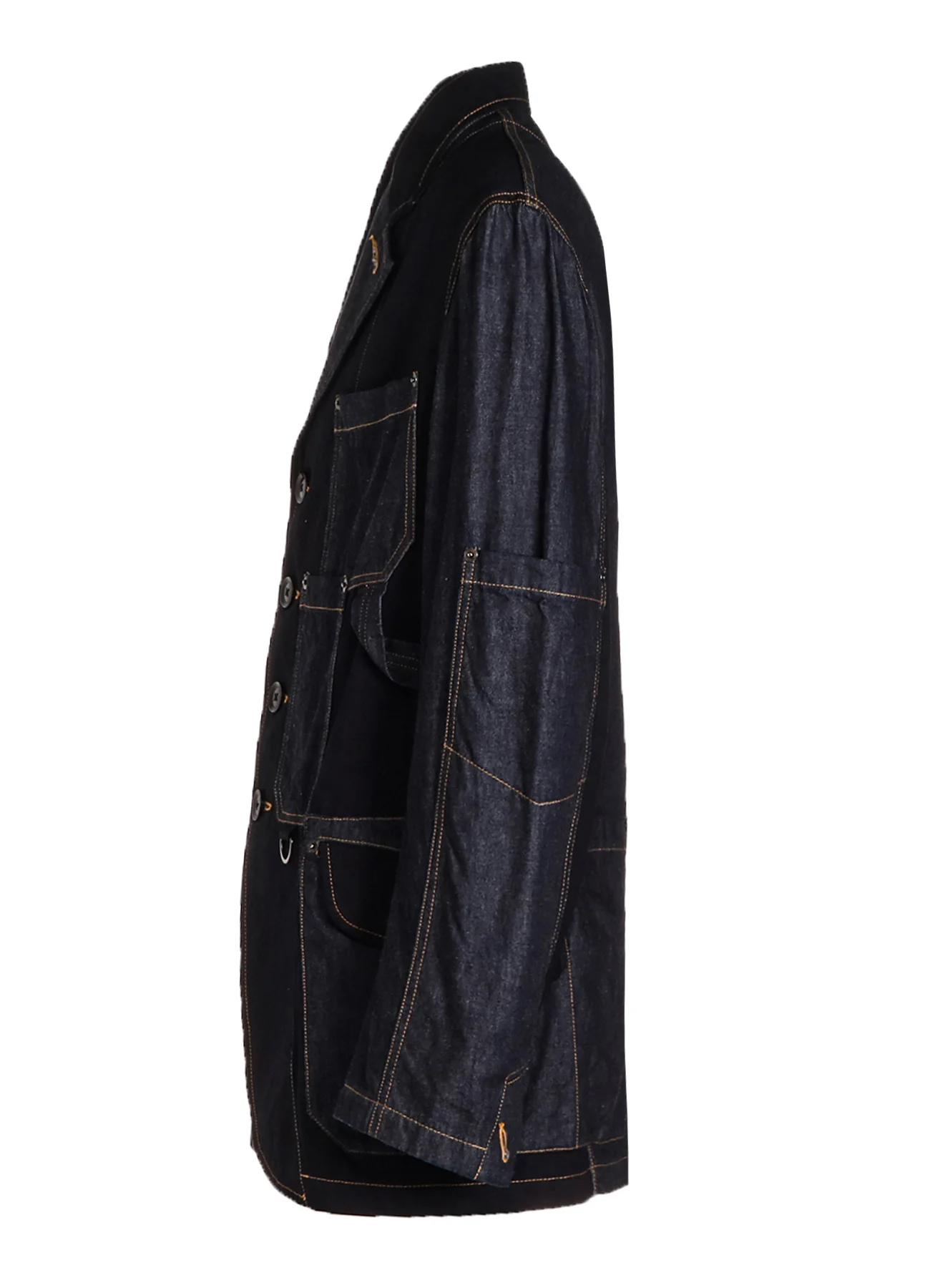 7OZ DENIM CRAZY PATCHWORK JACKET - Image 18