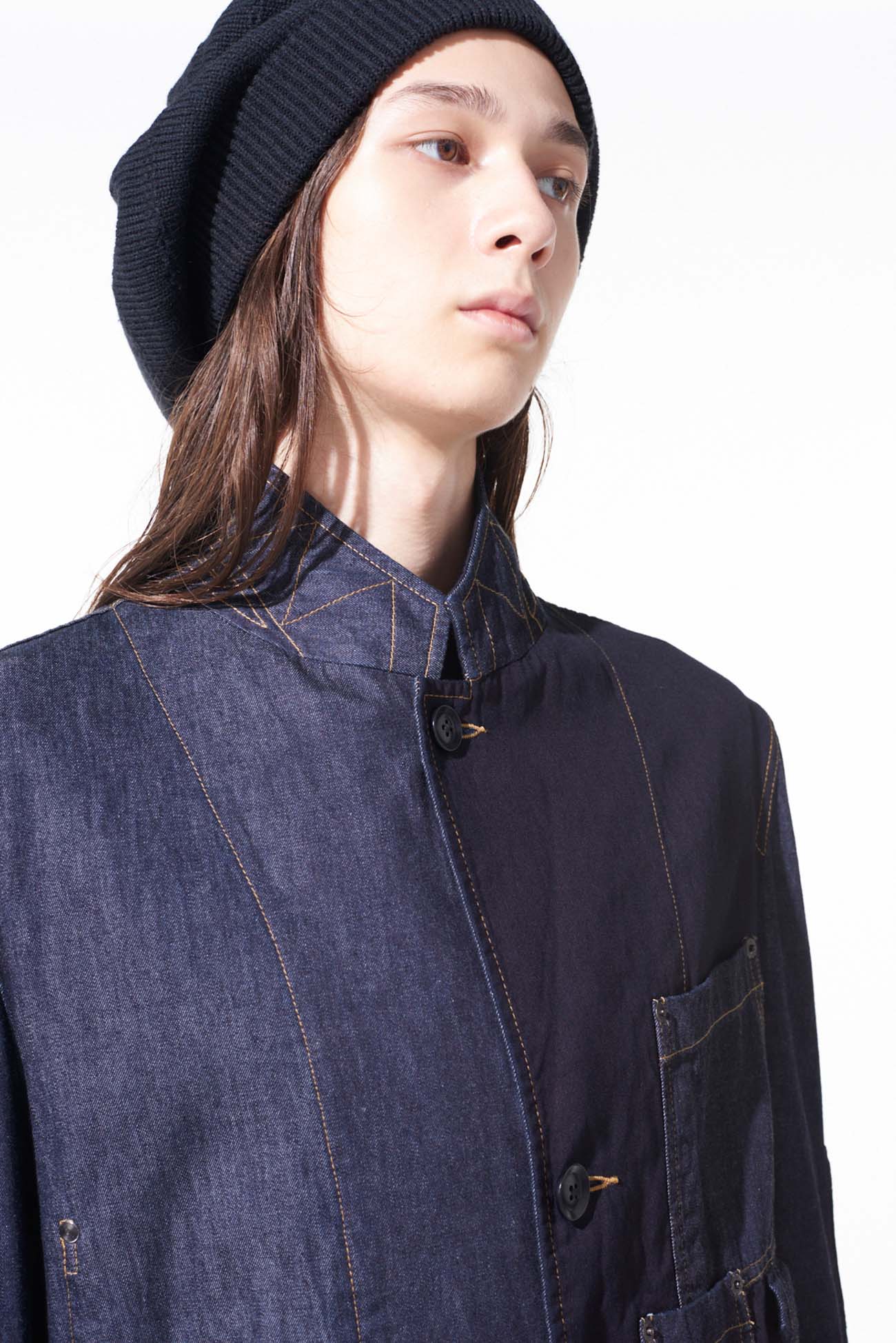 7OZ DENIM CRAZY PATCHWORK JACKET - Image 8