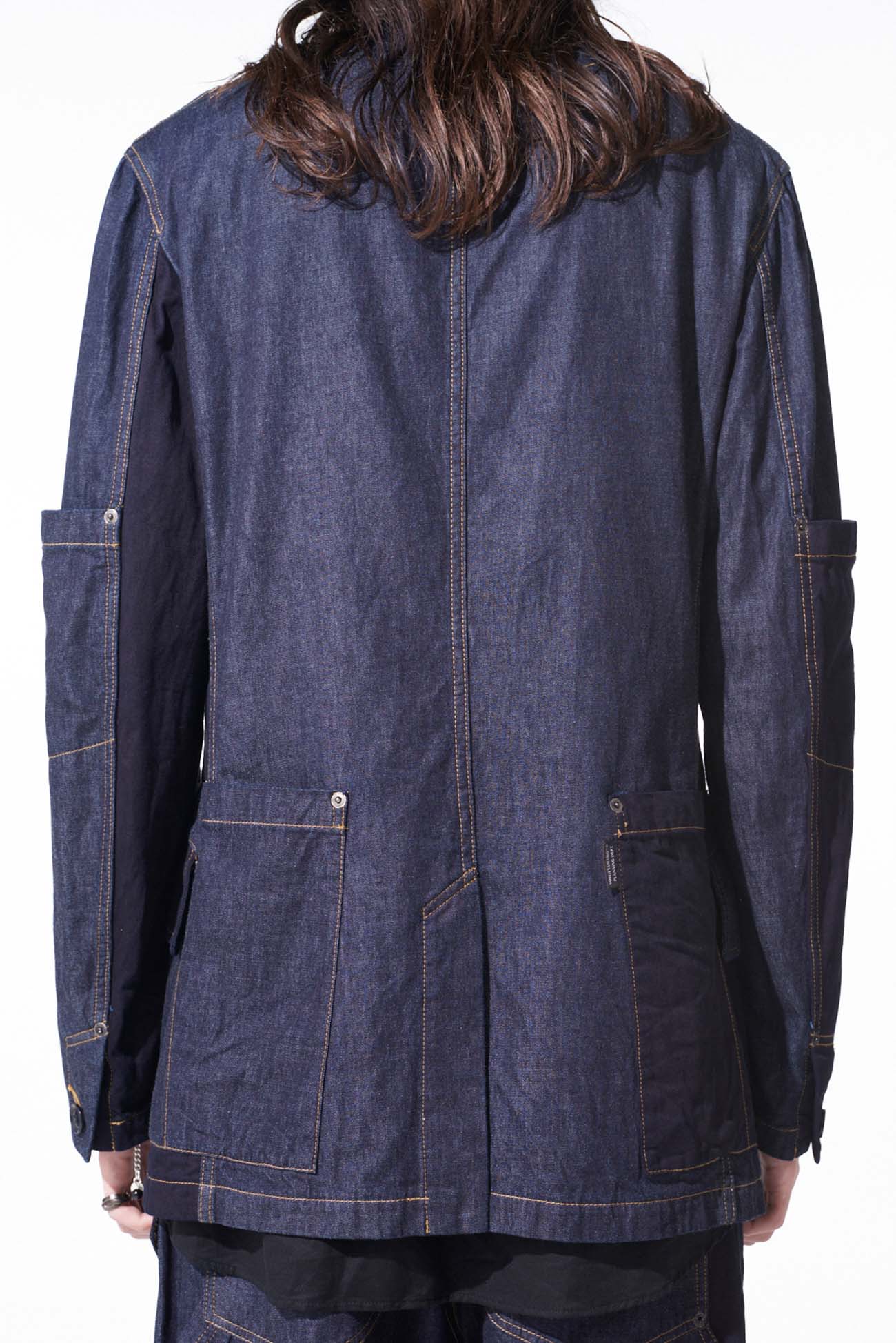 7OZ DENIM CRAZY PATCHWORK JACKET - Image 9