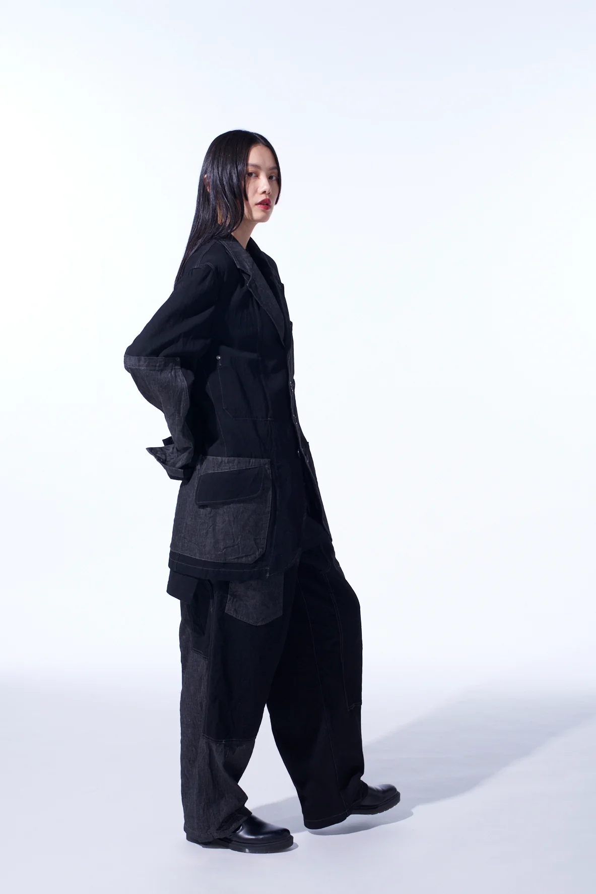 7OZ DENIM CRAZY PATCHWORK JACKET - Image 11