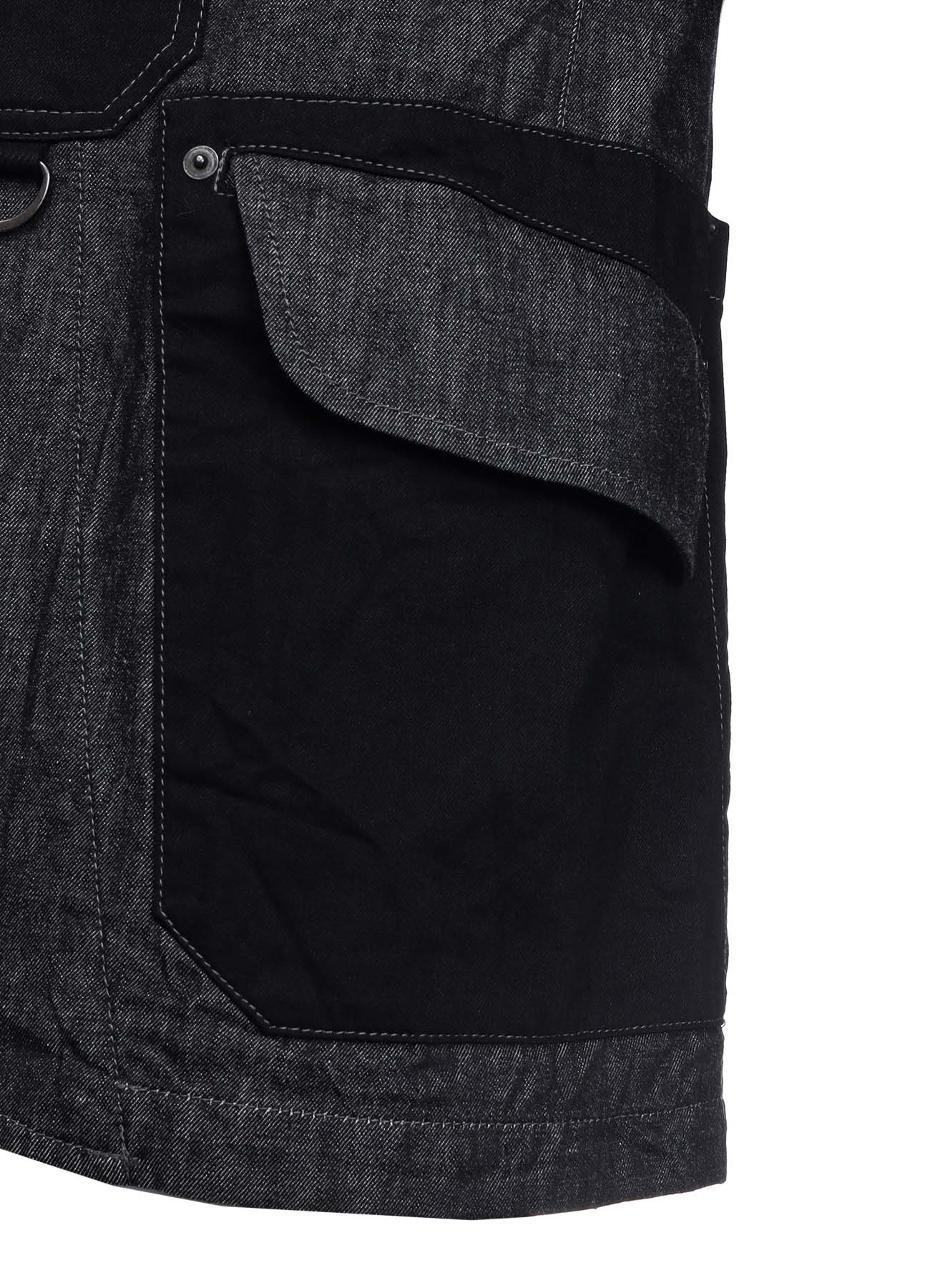 7OZ DENIM CRAZY PATCHWORK JACKET - Image 19