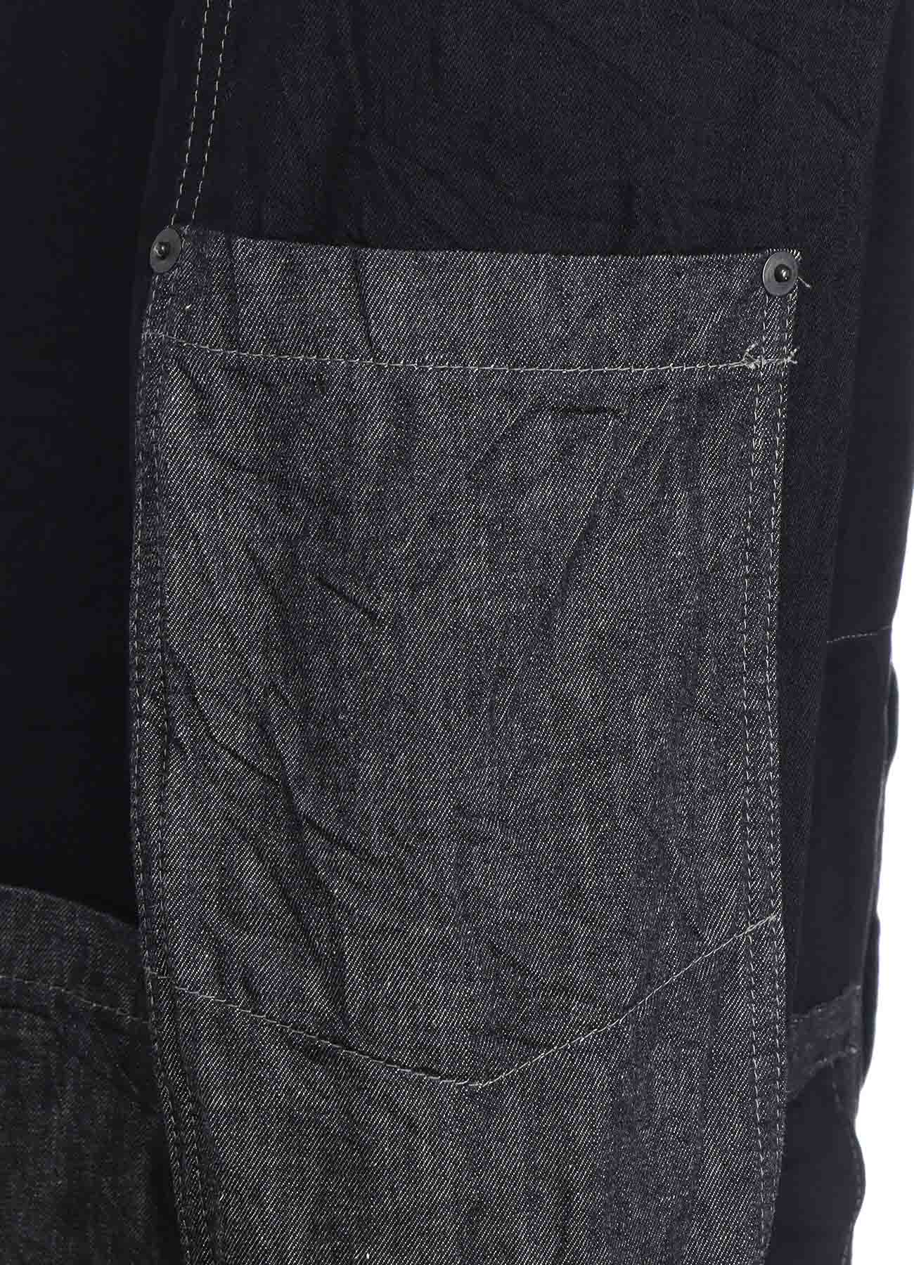 7OZ DENIM CRAZY PATCHWORK JACKET - Image 21