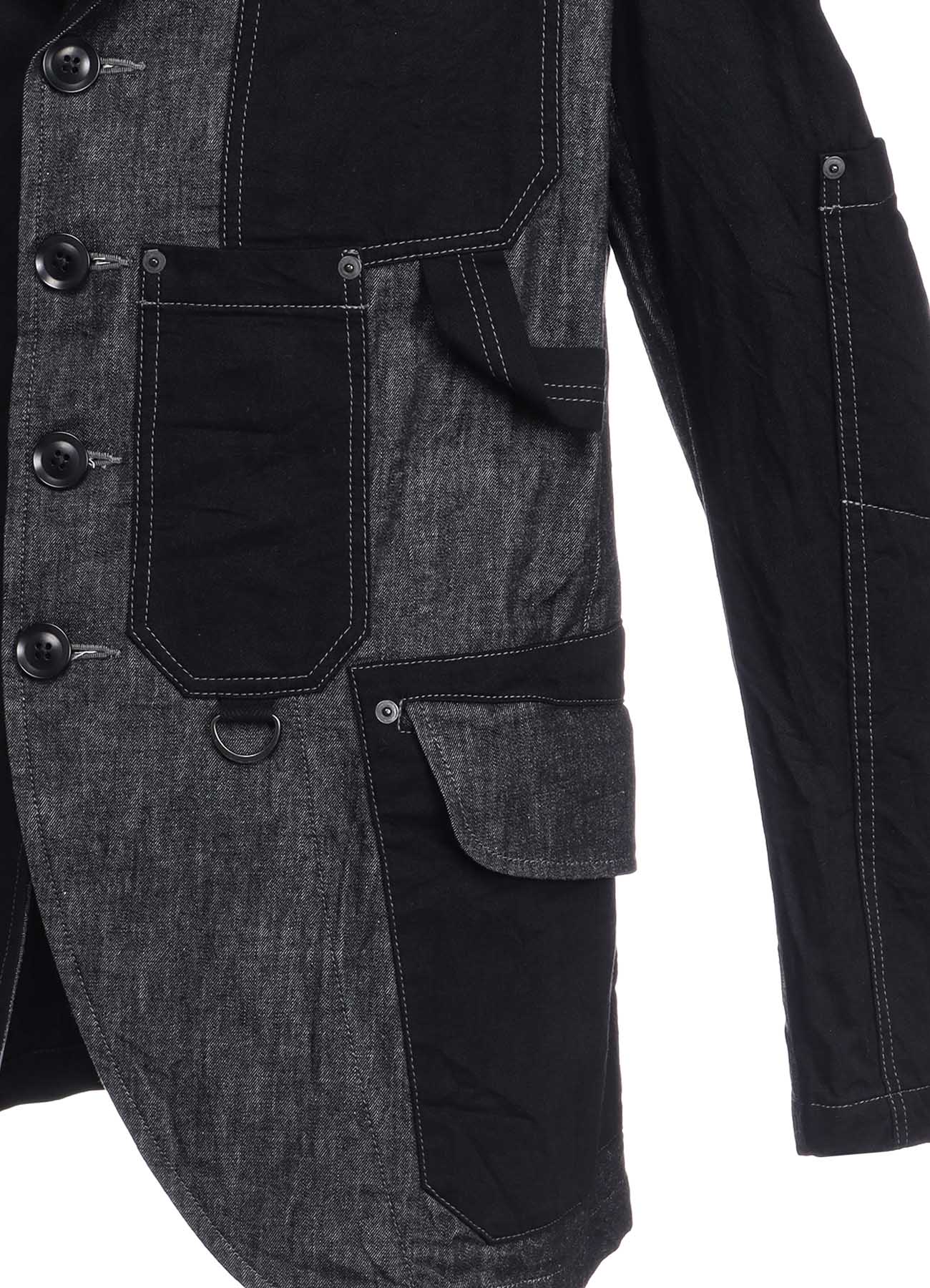 7OZ DENIM CRAZY PATCHWORK JACKET - Image 22