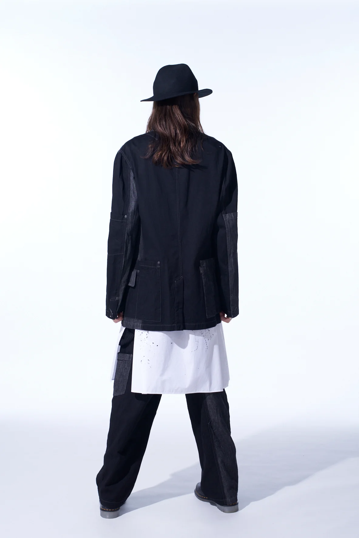 7OZ DENIM CRAZY PATCHWORK JACKET - Image 4