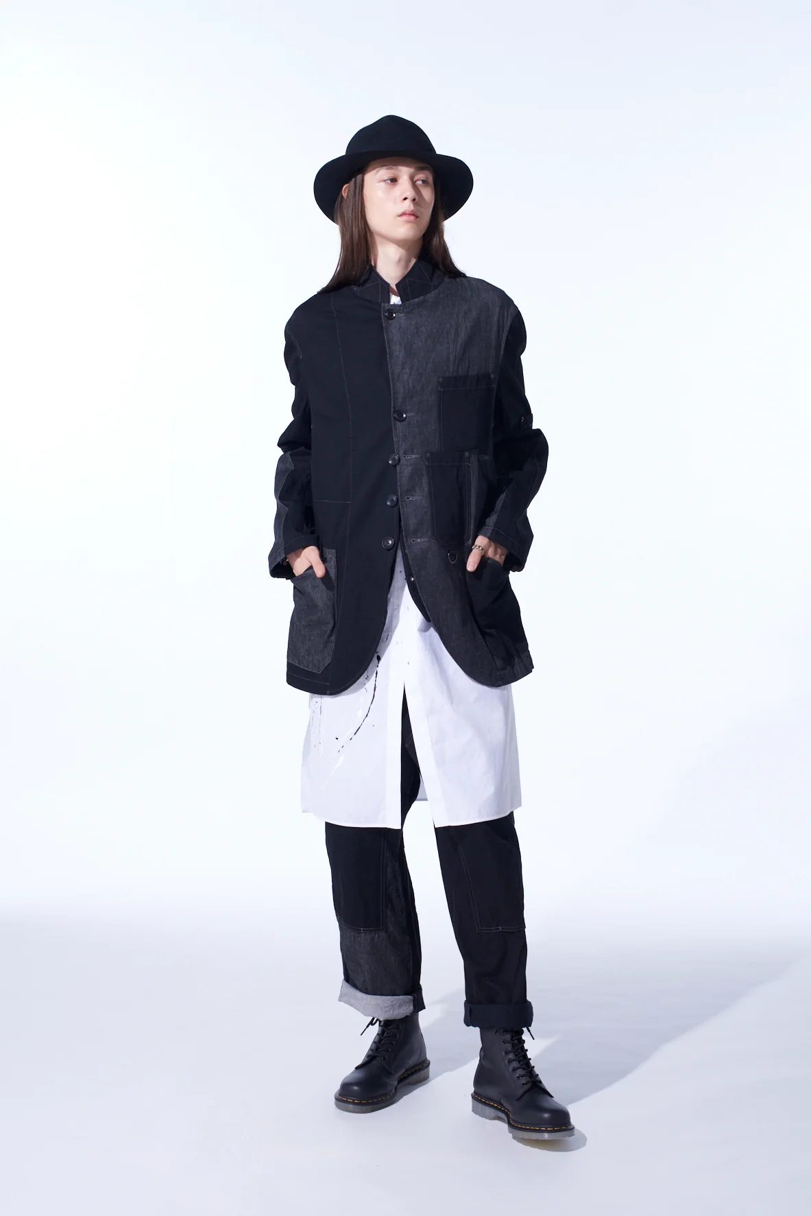 7OZ DENIM CRAZY PATCHWORK JACKET - Image 5