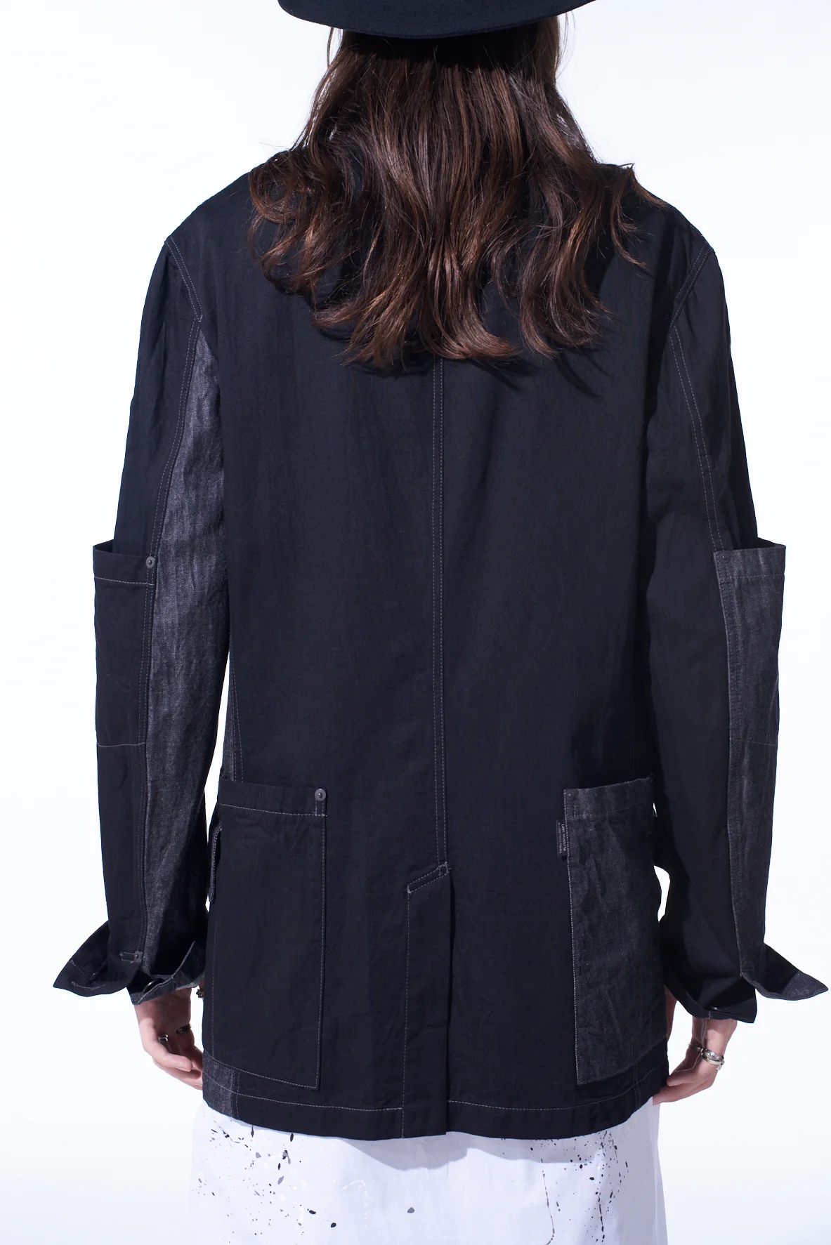 7OZ DENIM CRAZY PATCHWORK JACKET - Image 8