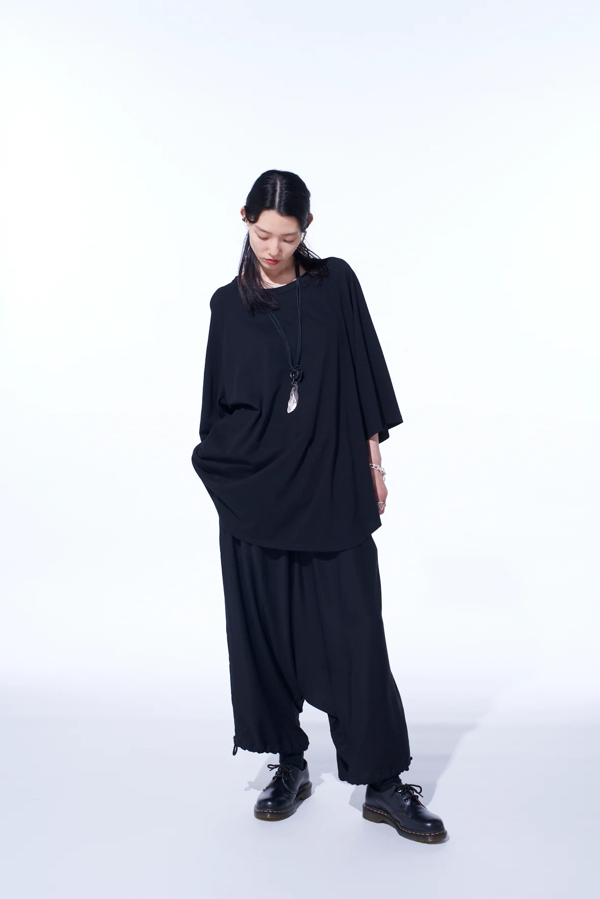 SOFT JERSEY BACK CENTER STITCH OVERSIZED RAGLAN SLEEVE T-SHIRT - Image 7