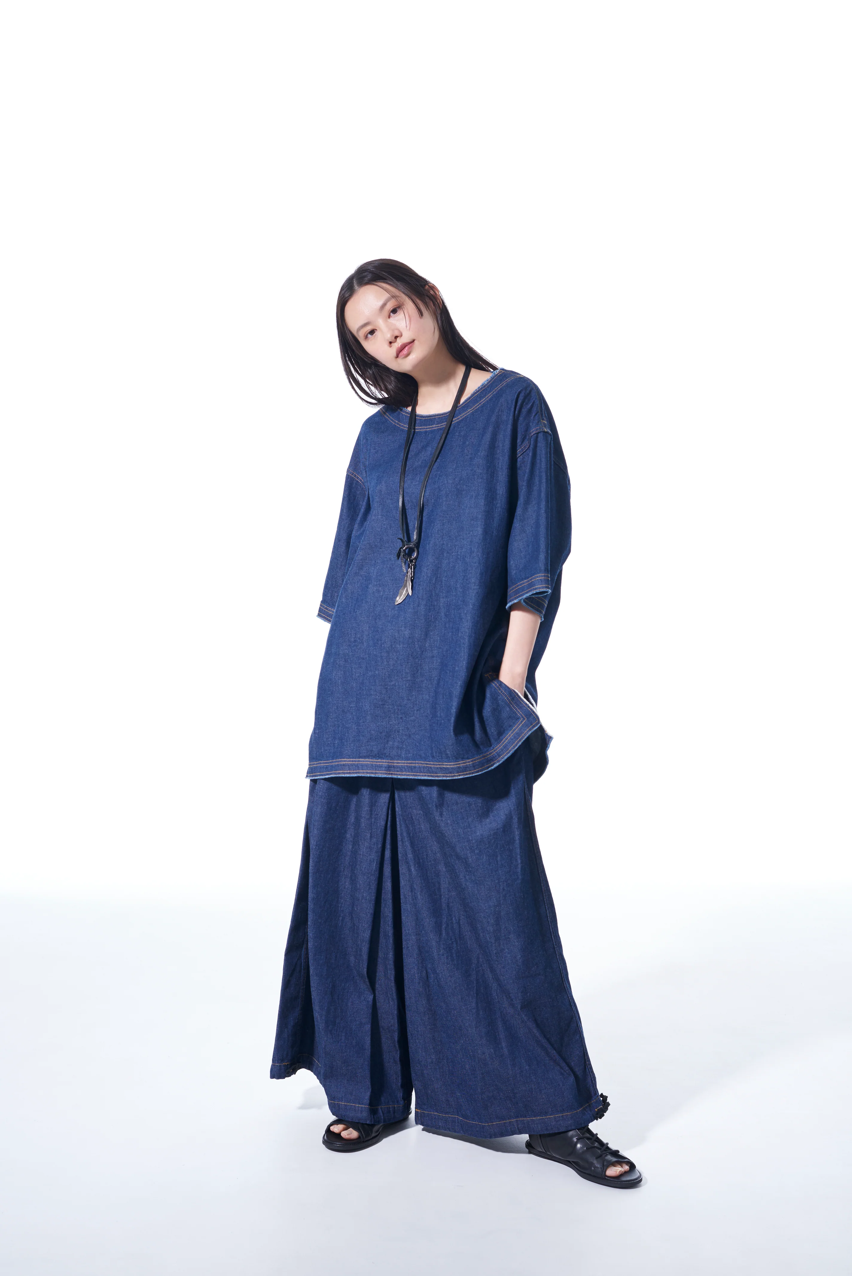 8OZ DENIM OPEN-SHOULDER SHIRT - Image 6