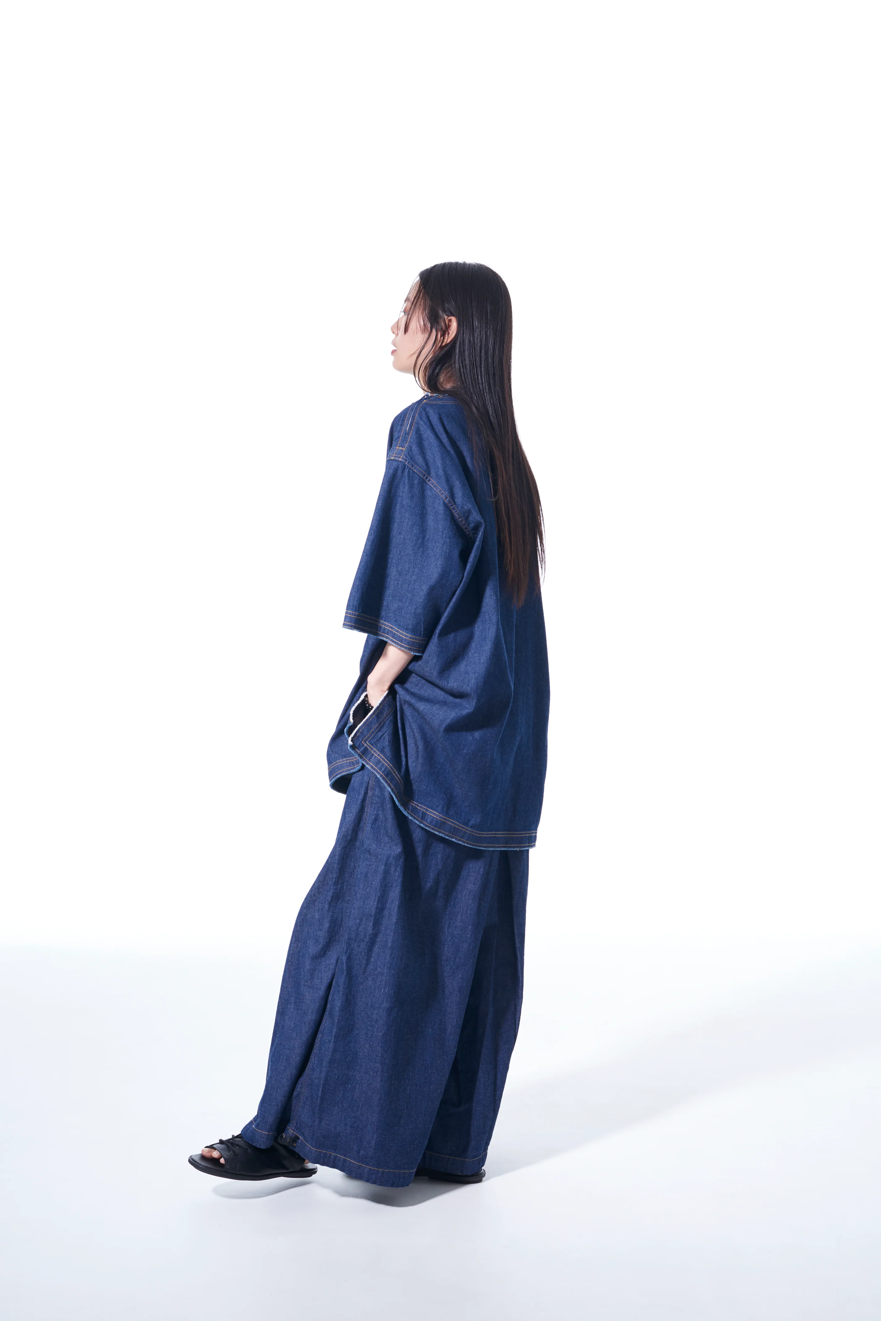 8OZ DENIM OPEN-SHOULDER SHIRT - Image 8