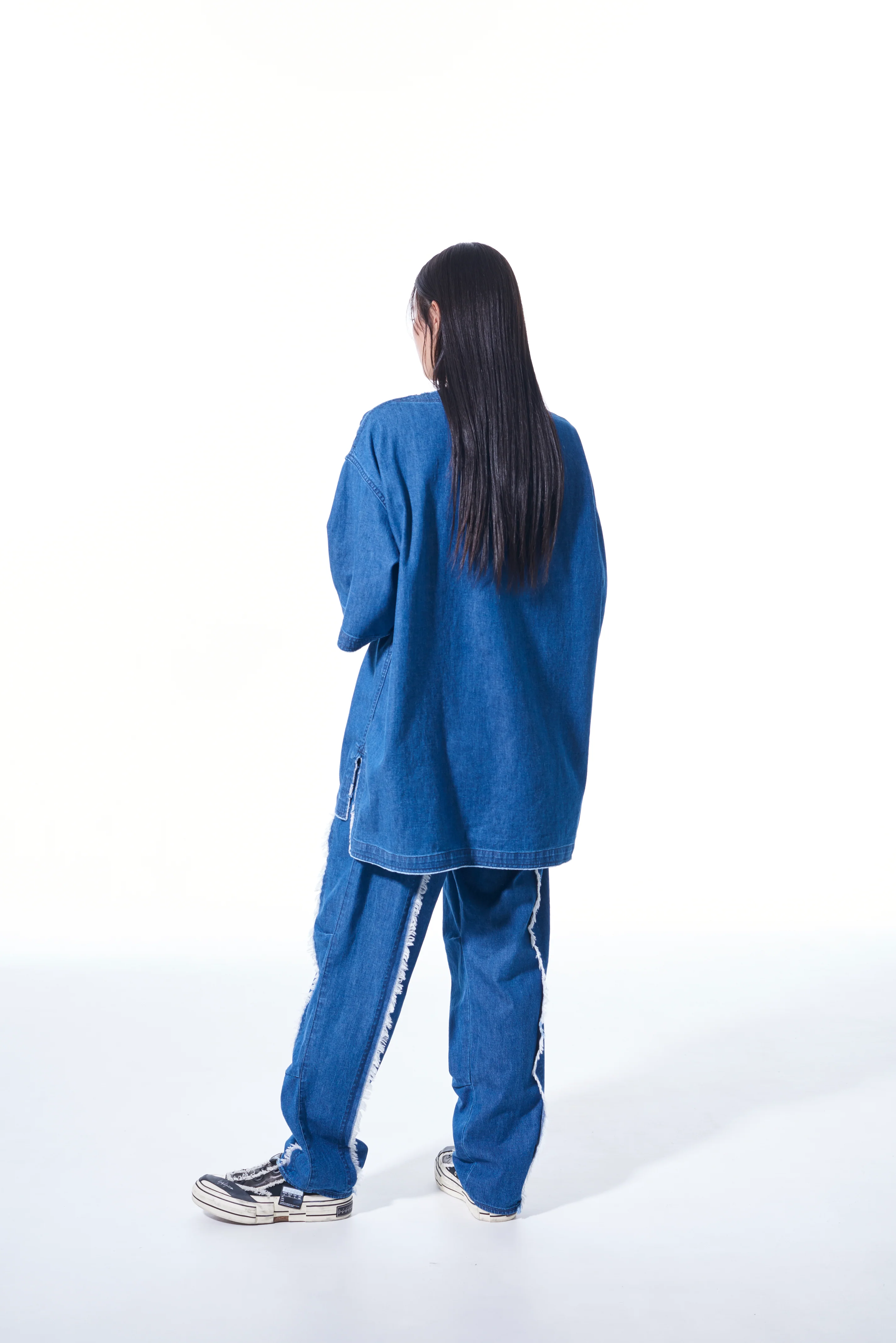 8OZ DENIM OPEN-SHOULDER SHIRT - Image 5