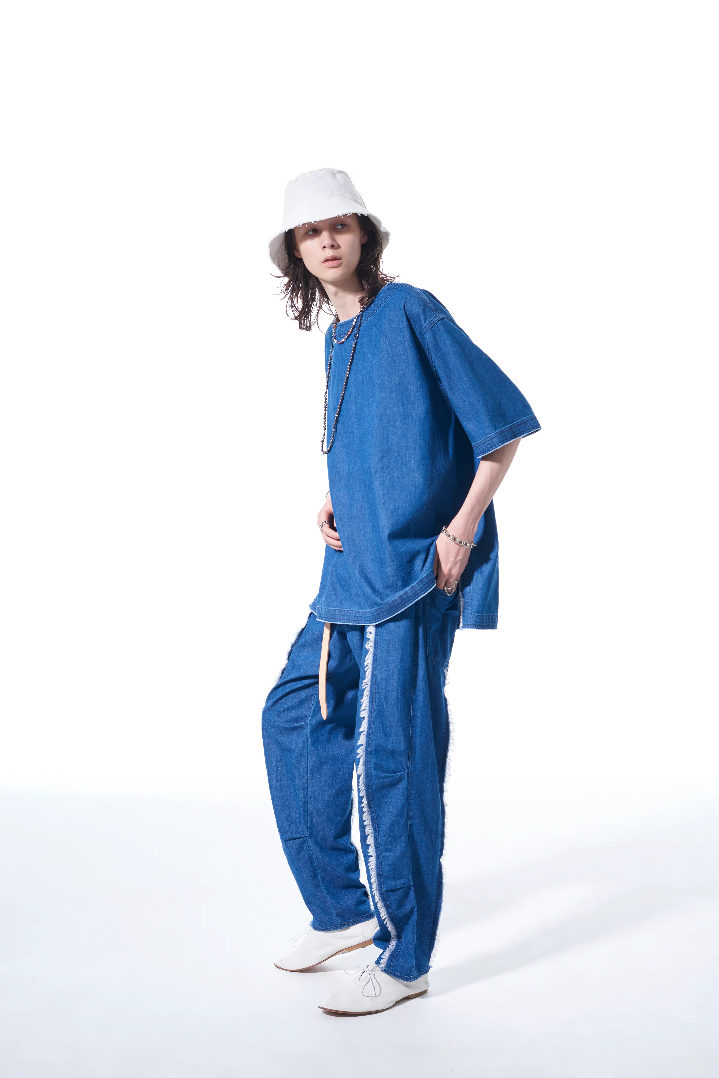 8OZ DENIM OPEN-SHOULDER SHIRT - Image 7