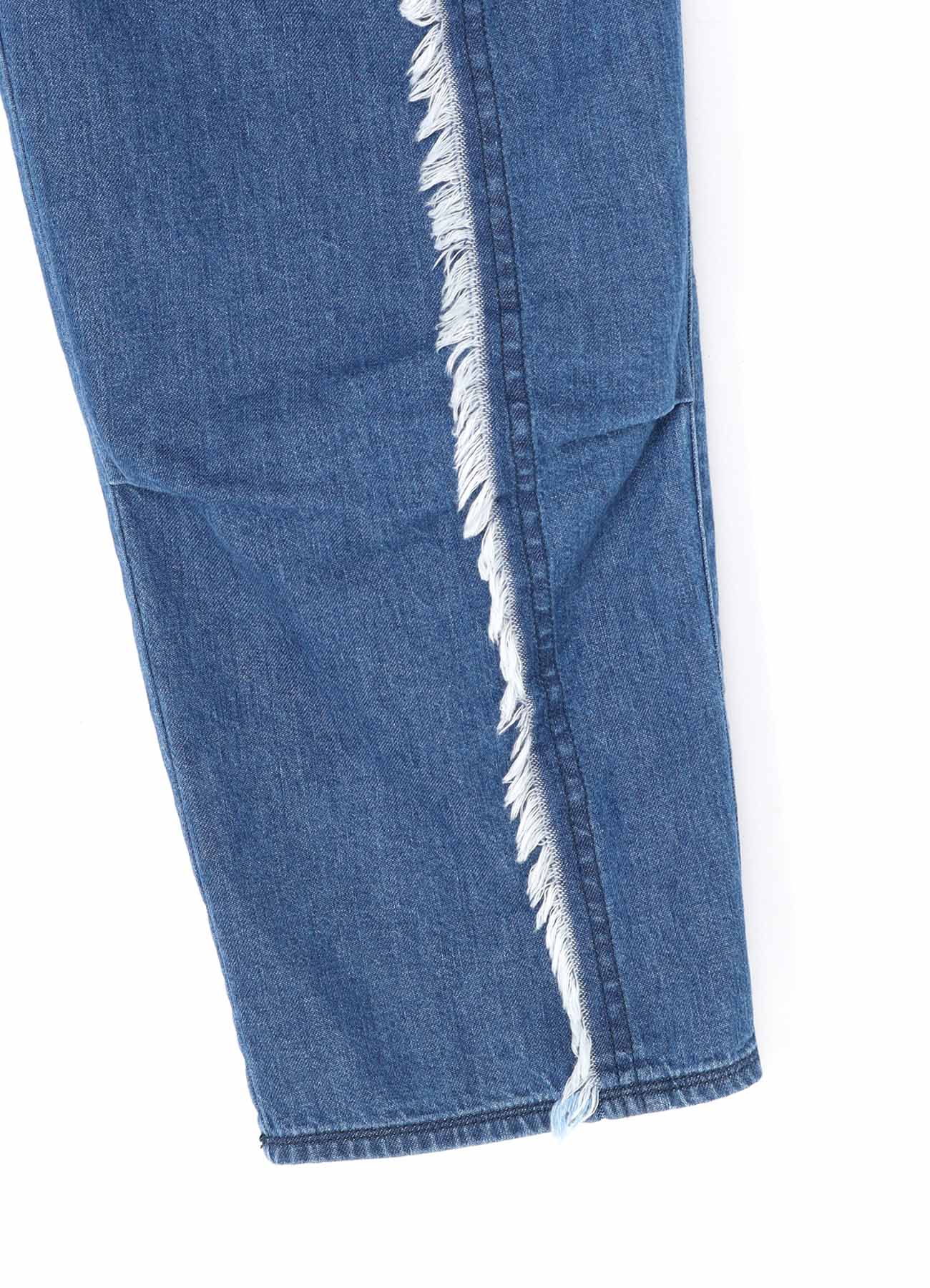 8OZ DENIM PANTS WITH RIPPED LINE DETAIL - Image 13