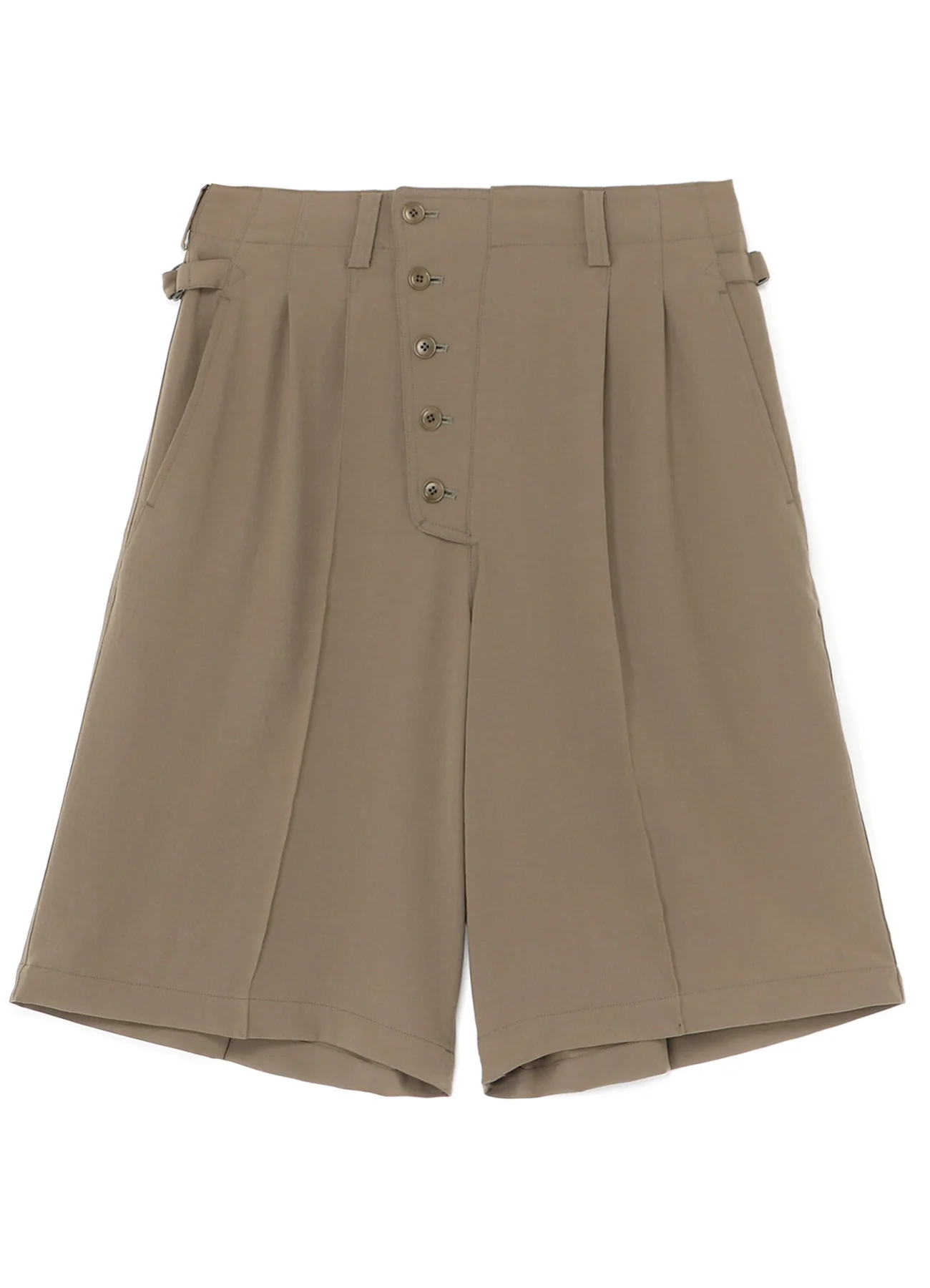 POLYESTER WASHER TWILL BUTTON-UP SHORTS - Image 12