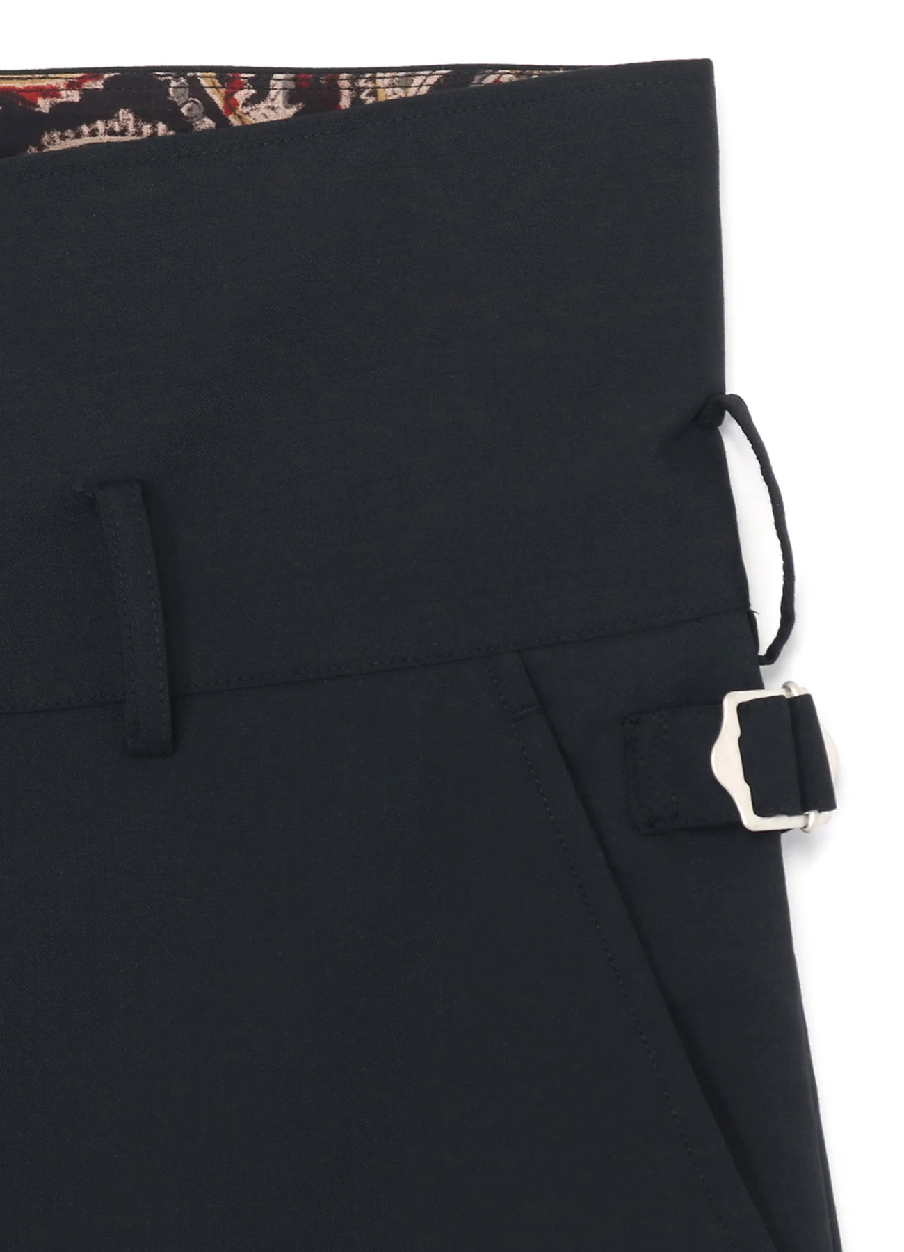 WOOL/POLYESTER TROPICAL CLOTH + INDIAN BLOCK PAISLEY PRINT THAI-STYLE PANTS - Image 15