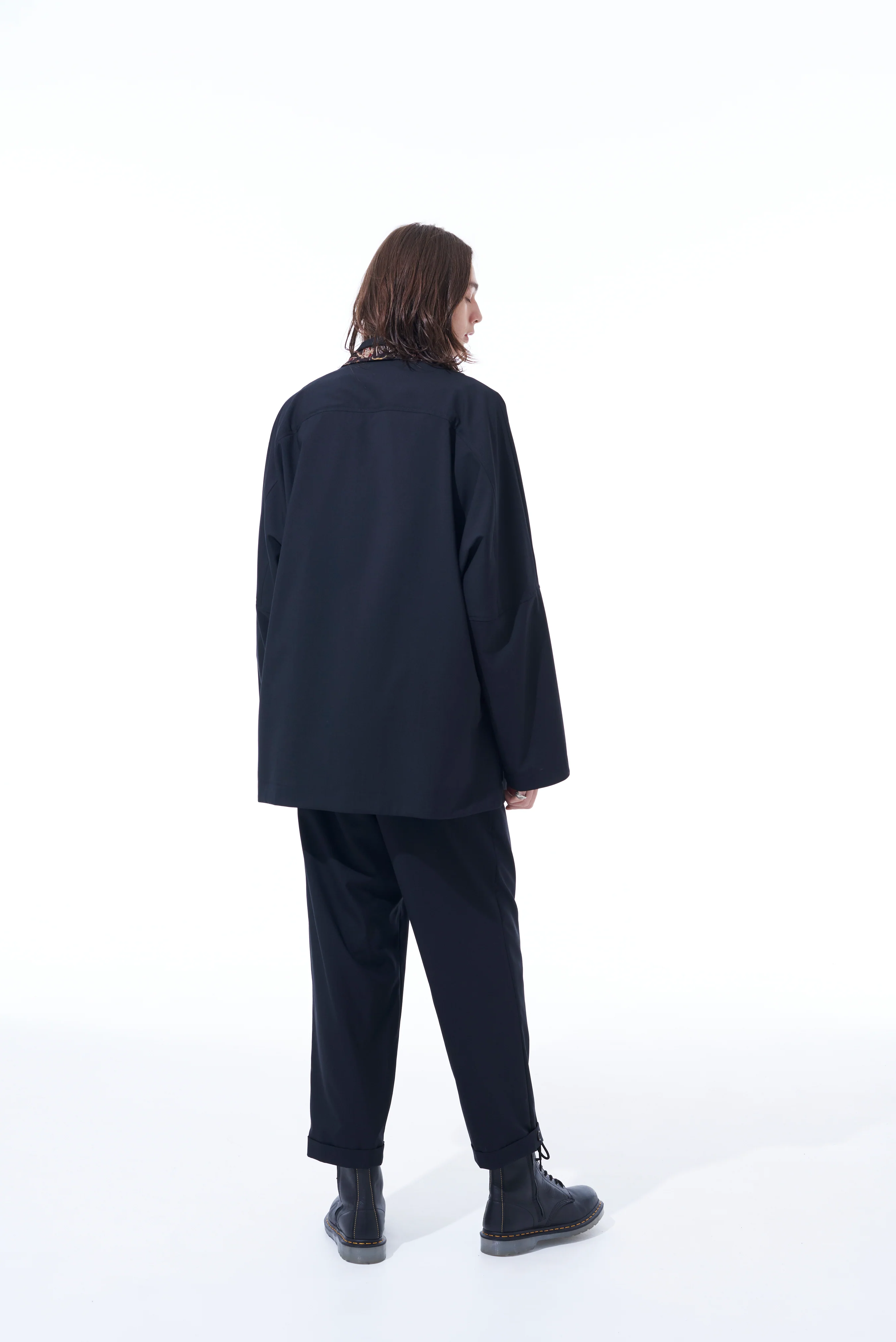 WOOL/POLYESTER TROPICAL CLOTH + INDIAN BLOCK PAISLEY PRINT THAI-STYLE PANTS - Image 9