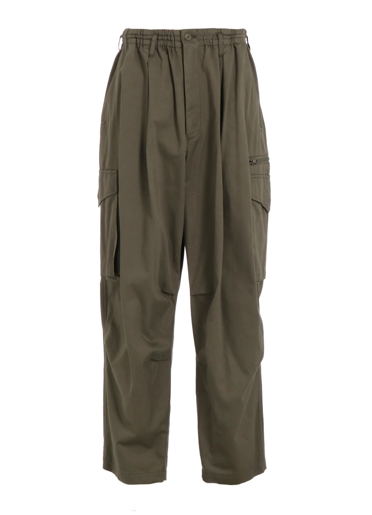 COTTON TWILL KNEE TUCK CARGO PANTS - Image 13