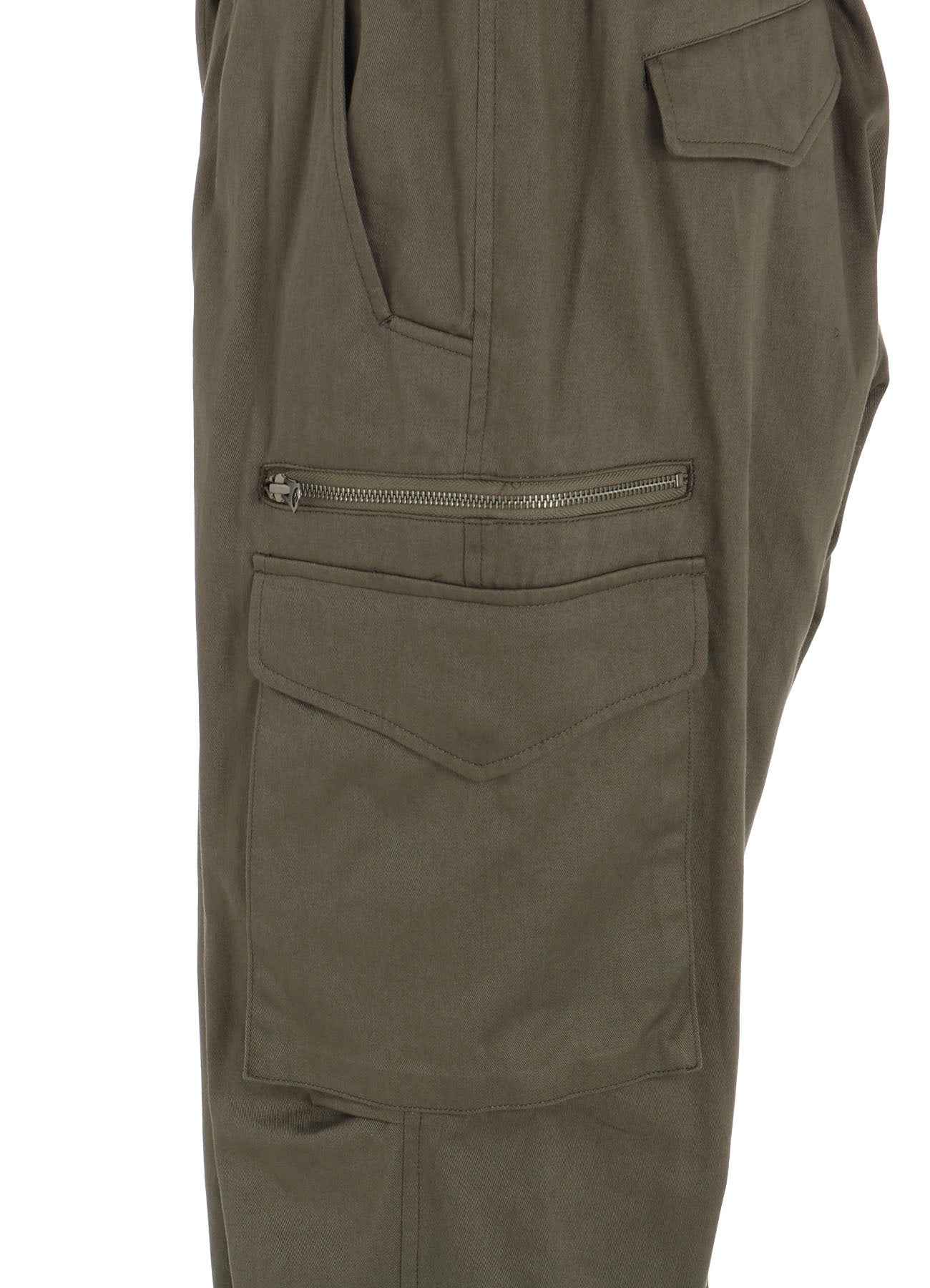 COTTON TWILL KNEE TUCK CARGO PANTS - Image 17