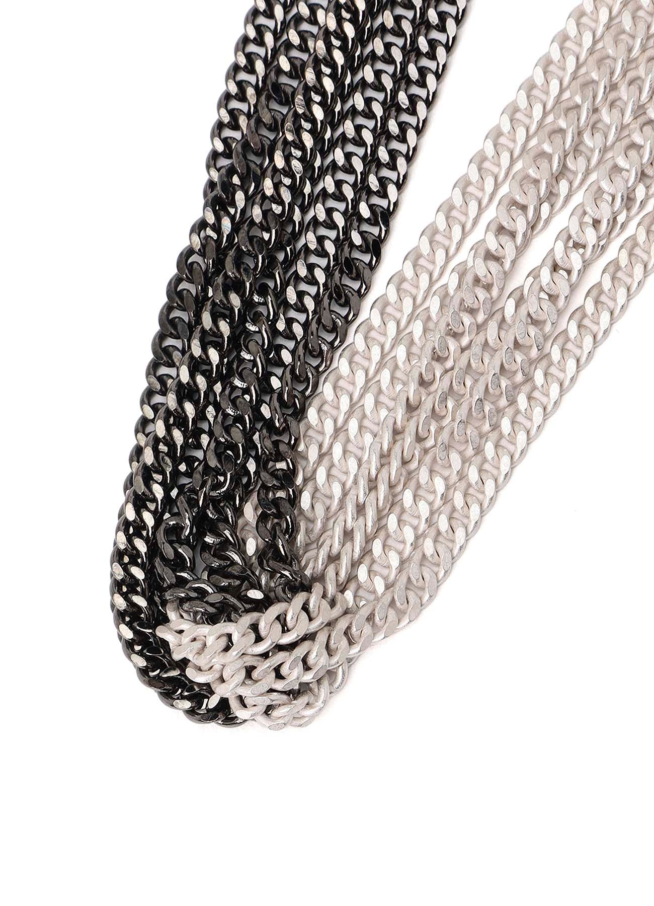 TWO-TONE CONTRAST MULTI CHAIN NECKLACE - Image 12